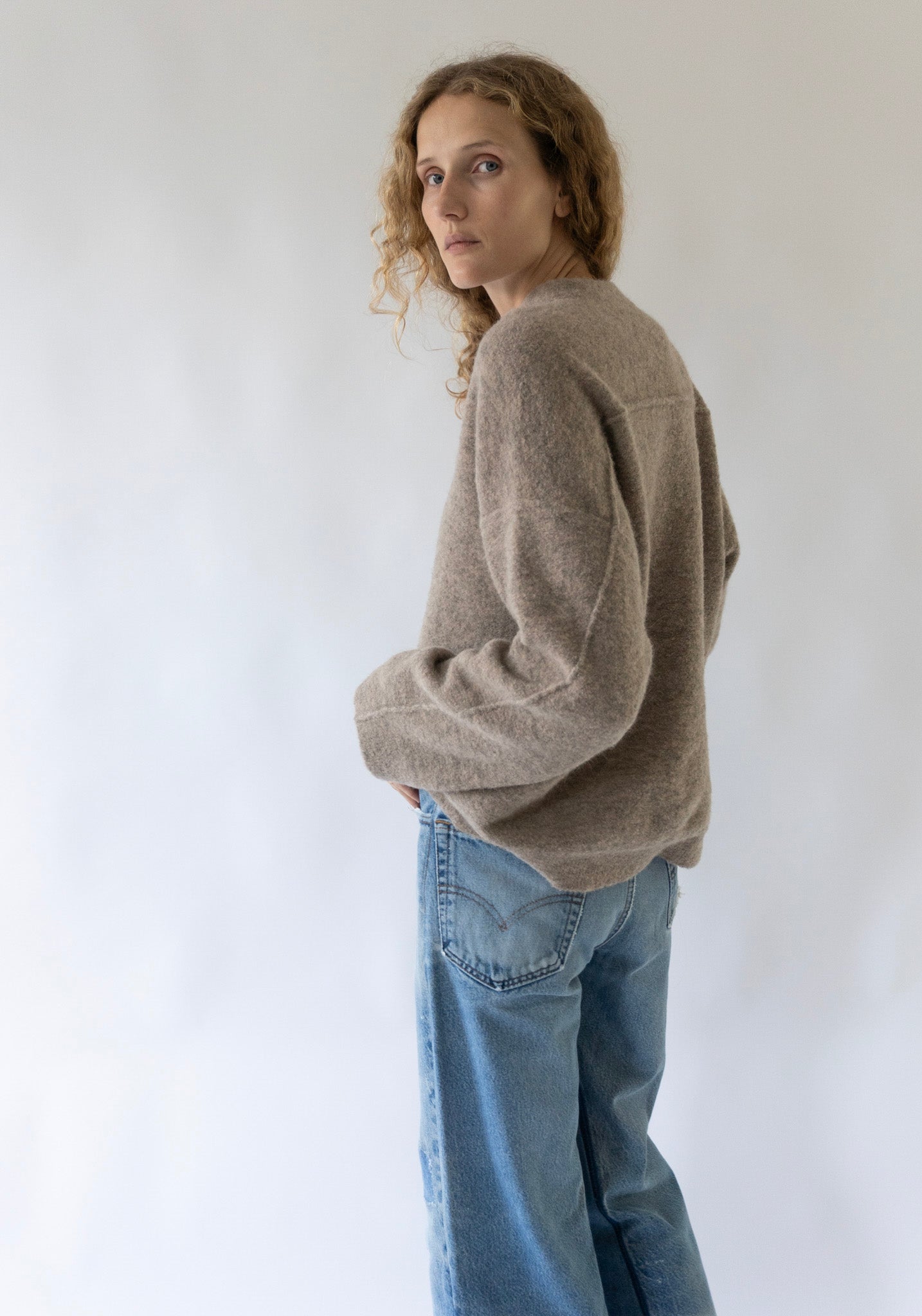 Lauren Manoogian Fleece Crewneck in Moth