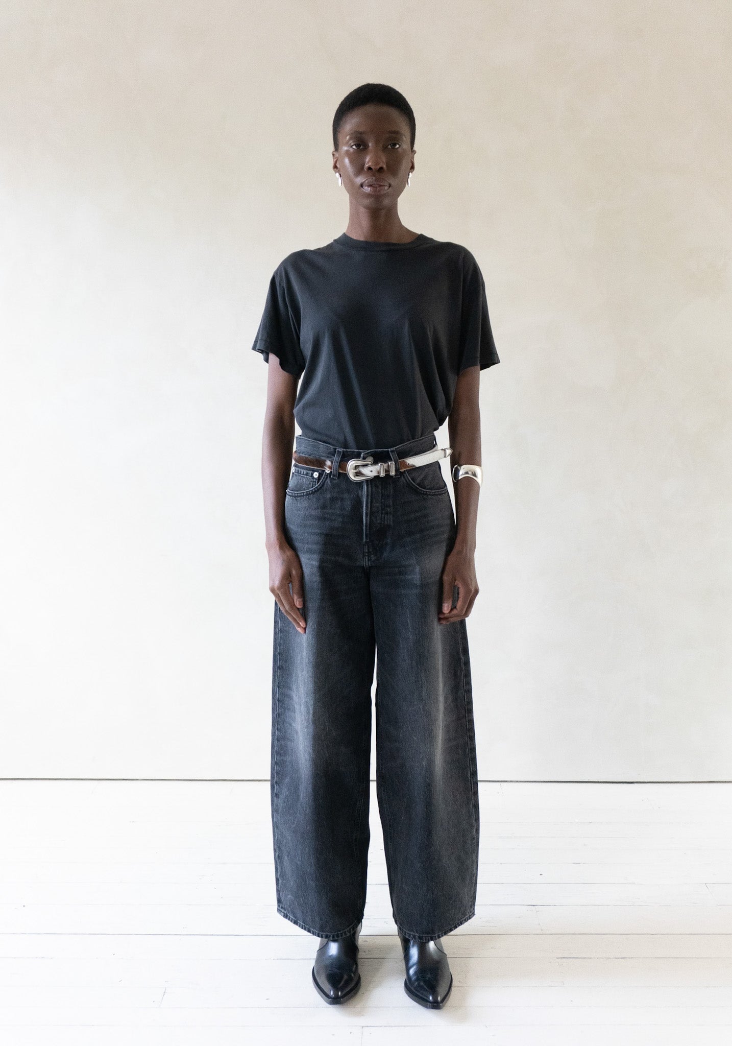 Boy T in Faded Black