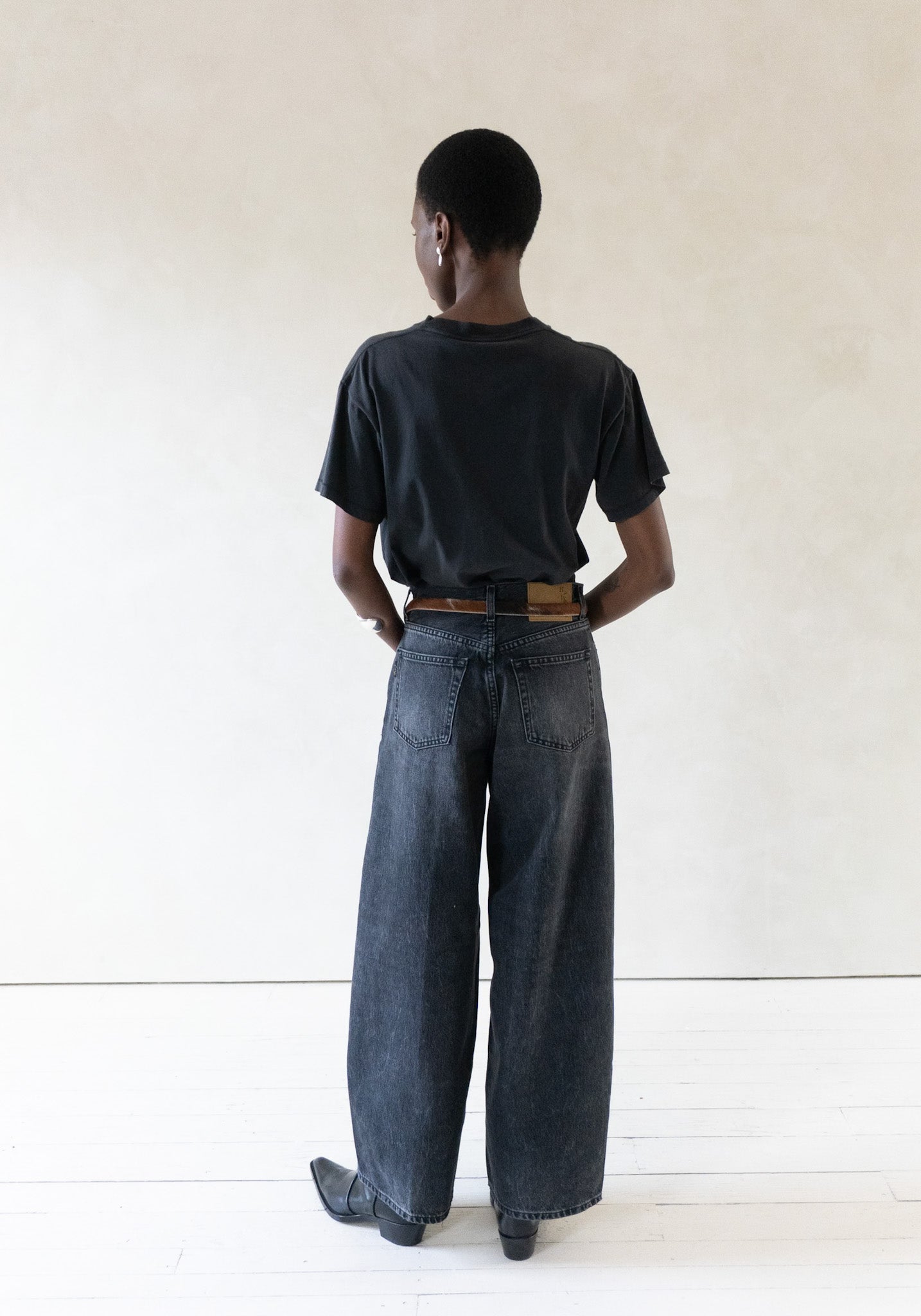 Boy T in Faded Black