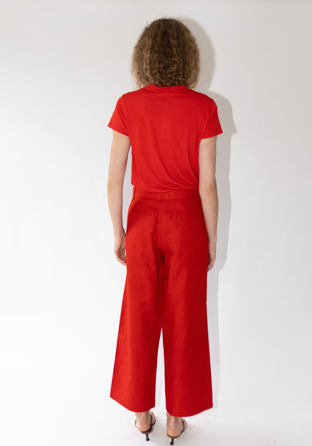 6397 Cropped Roomy Trouser in Pimento