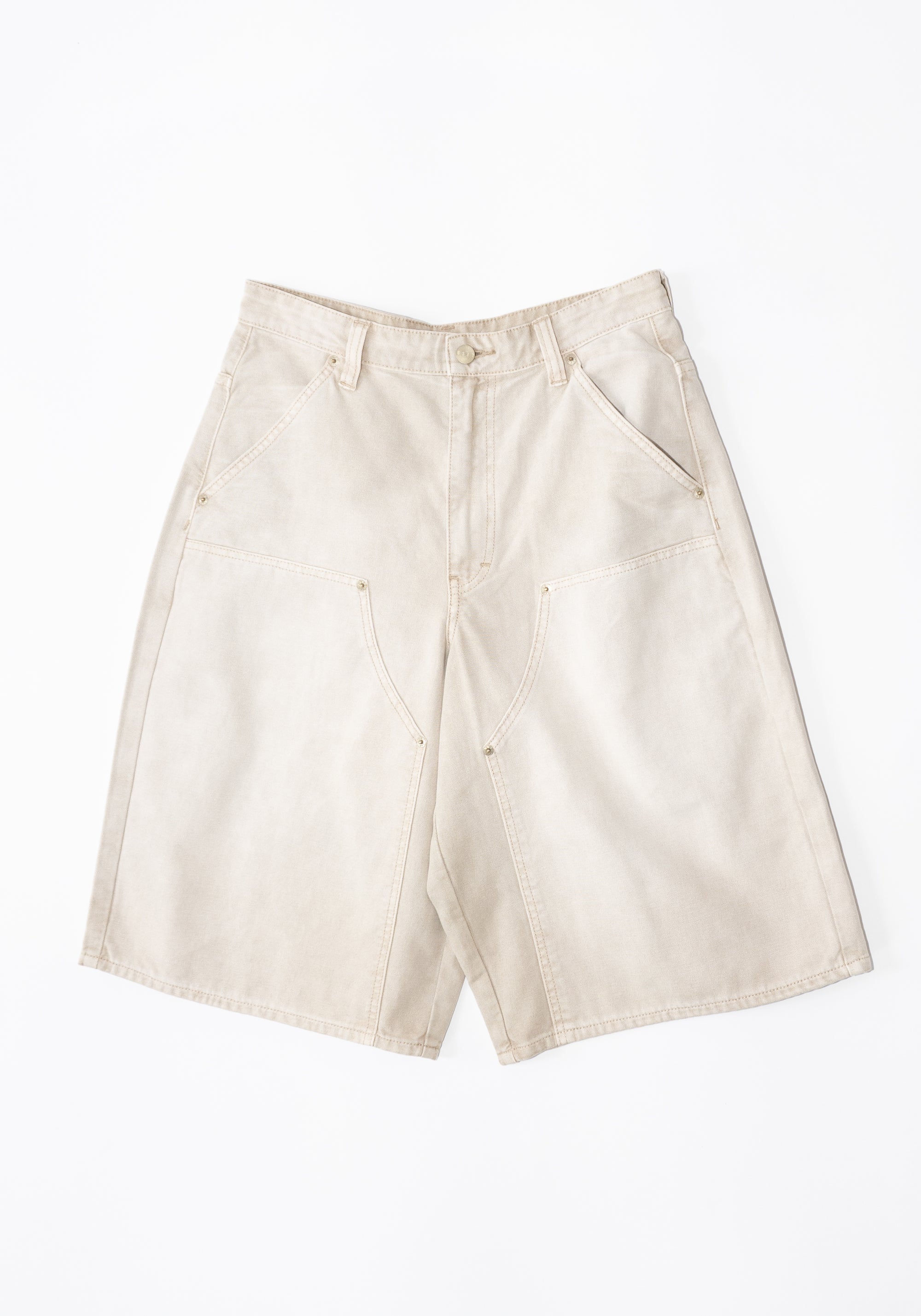 6397 Double Knee Shorts in Tea Stain