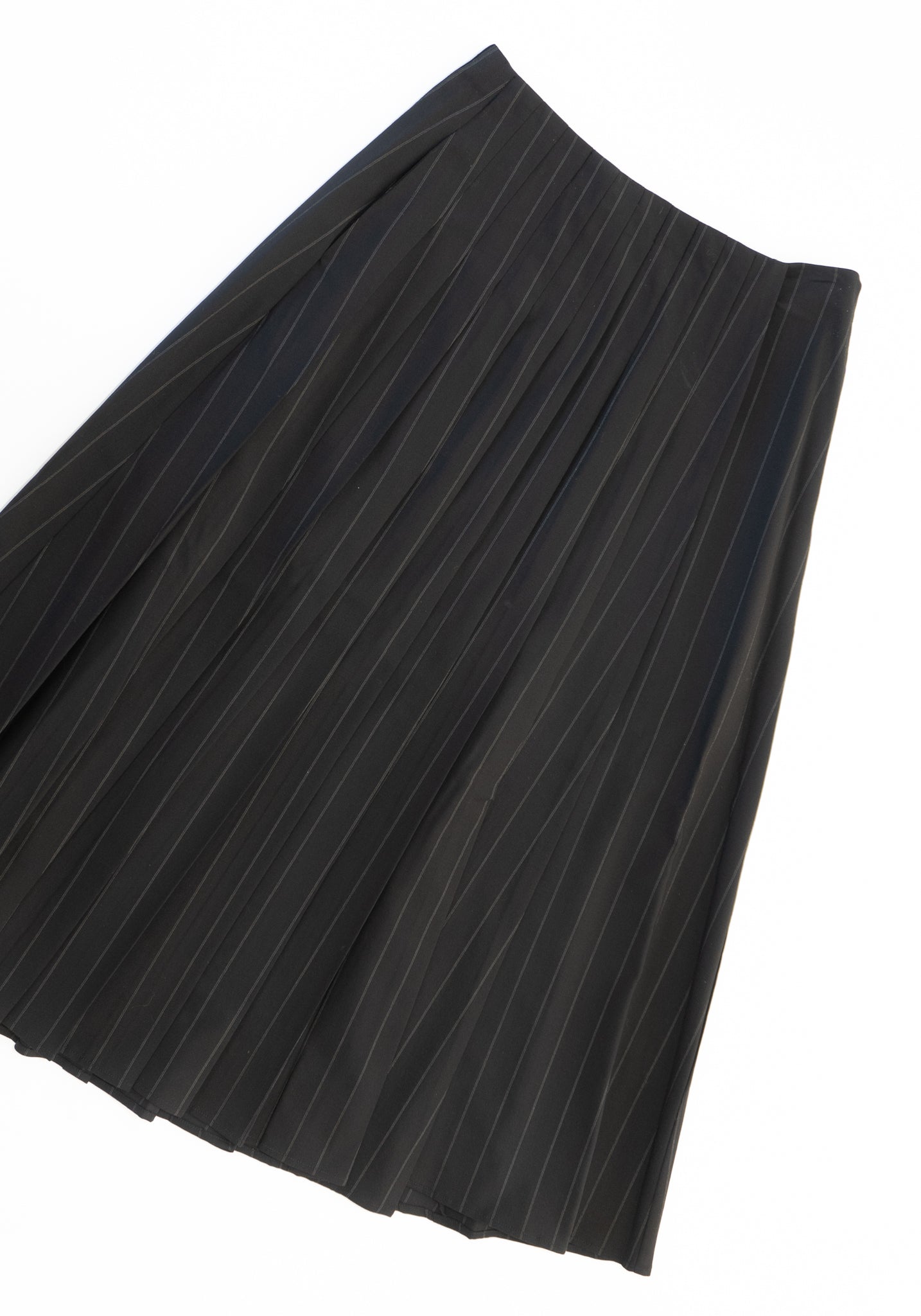 6397 Pleated Skirt in Pinstripe