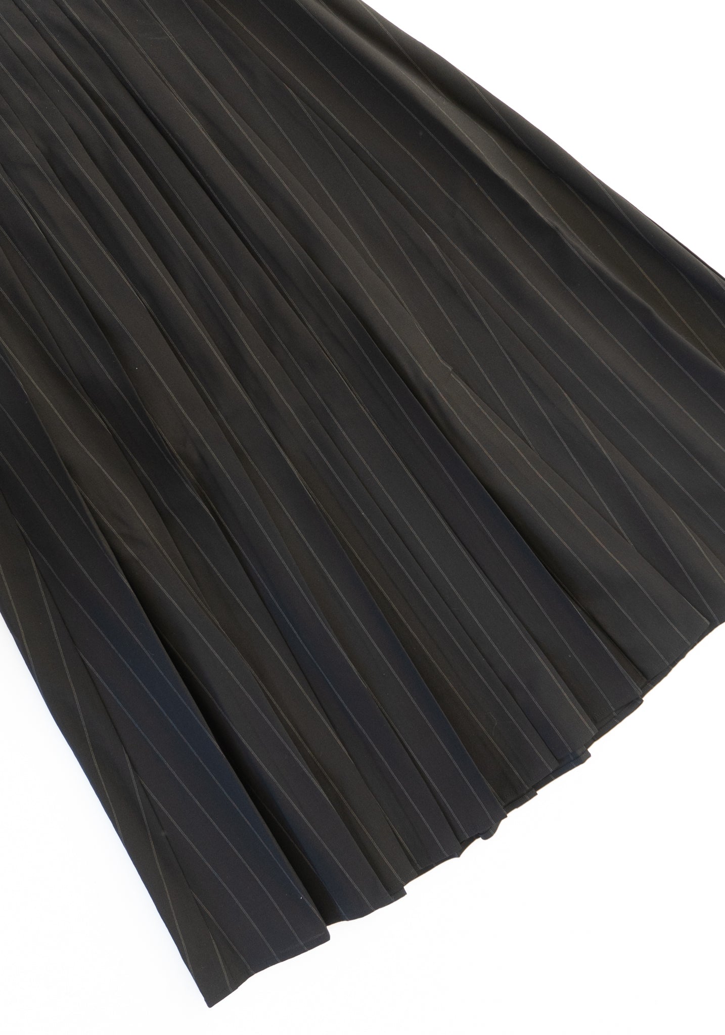 6397 Pleated Skirt in Pinstripe