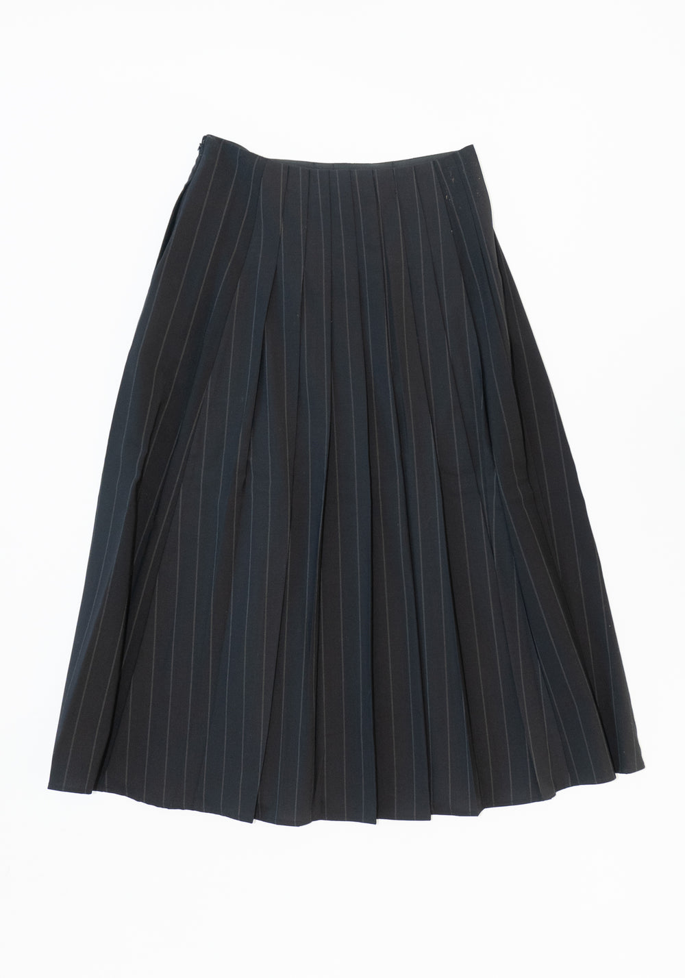 6397 Pleated Skirt in Pinstripe