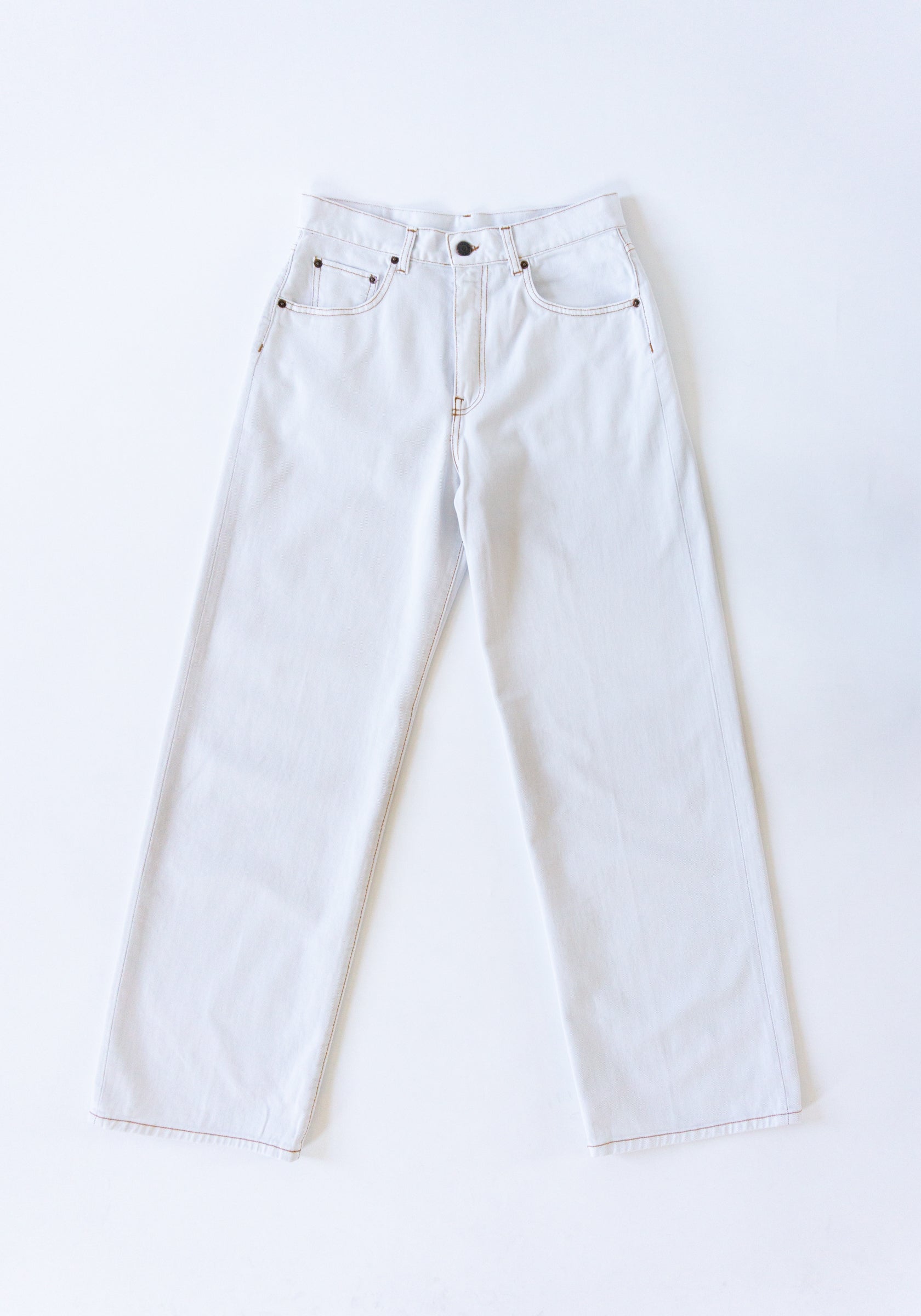 Wide Jean in Chalk White