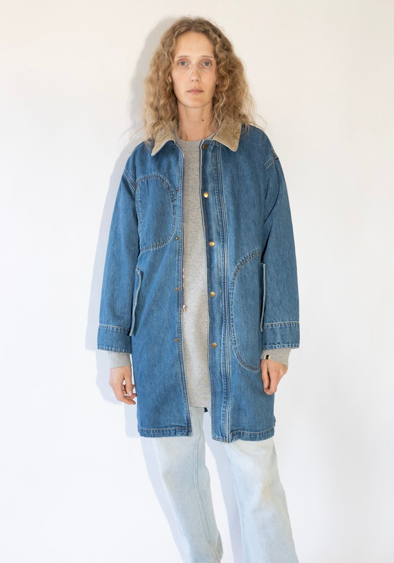 Town and Country Coat in Denim