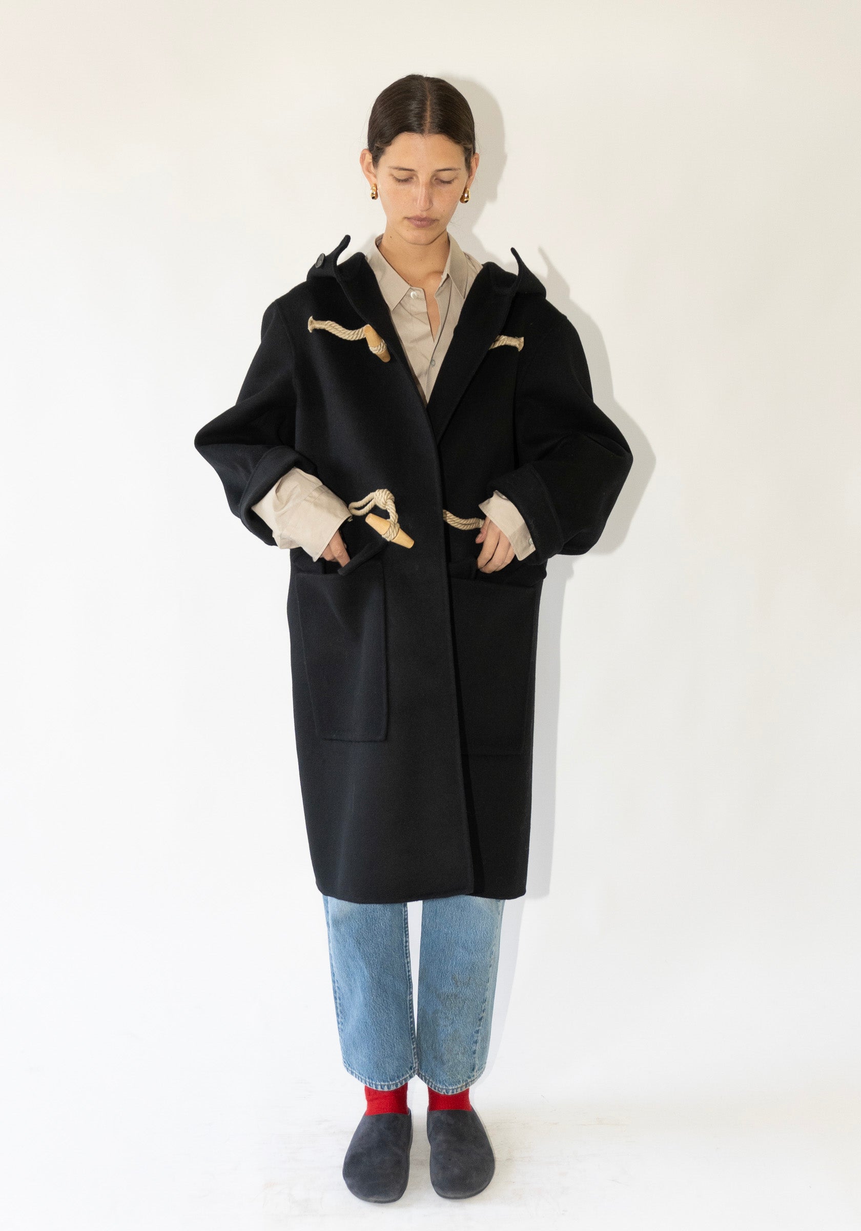 Castle Duffle Coat in Black