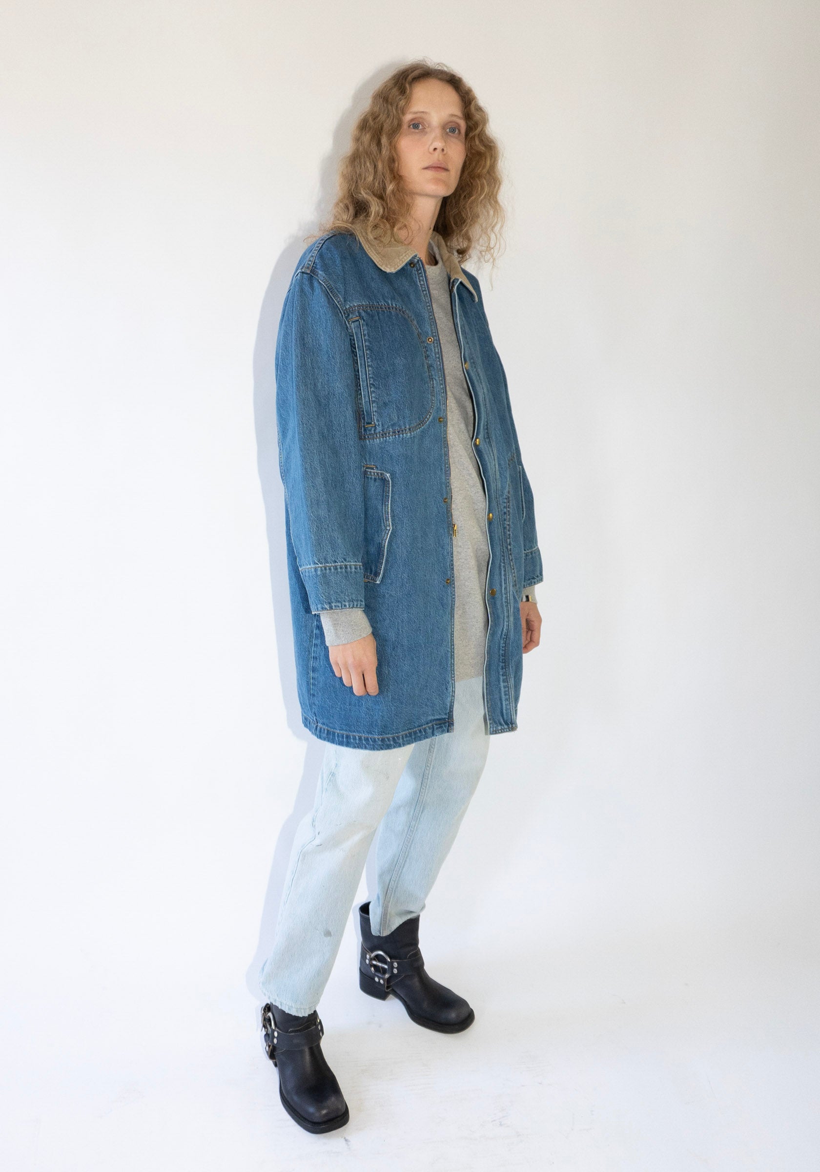 Town and Country Coat in Denim