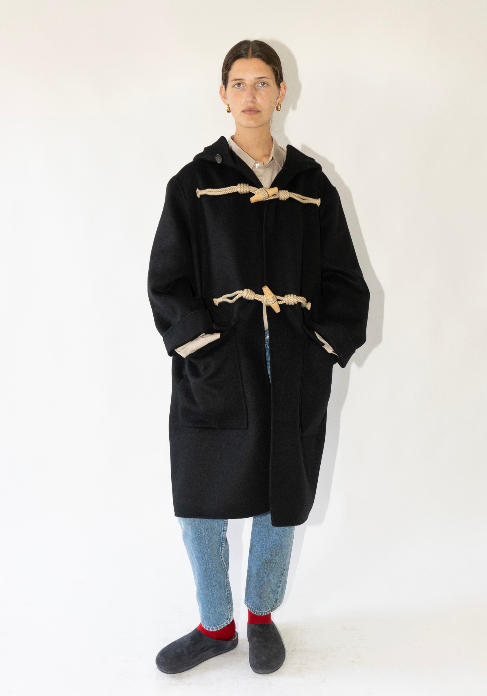 Castle Duffle Coat in Black