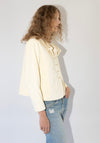 British Cotton Velvet Rowan Jacket in Ivory