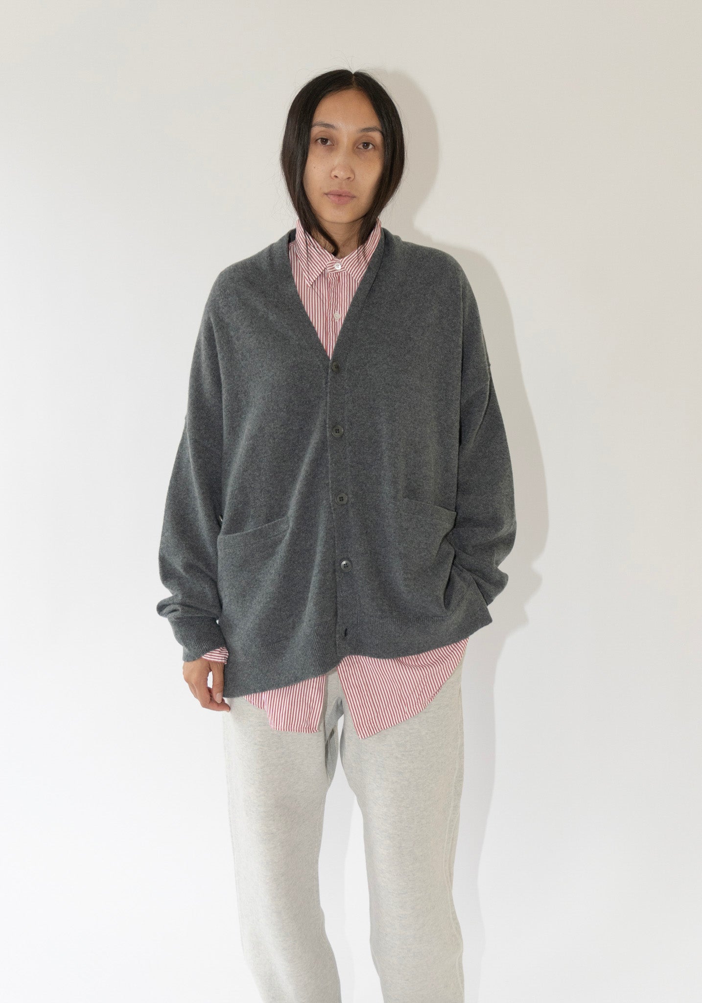 Extreme Cashmere Tokio Cardigan in Felt