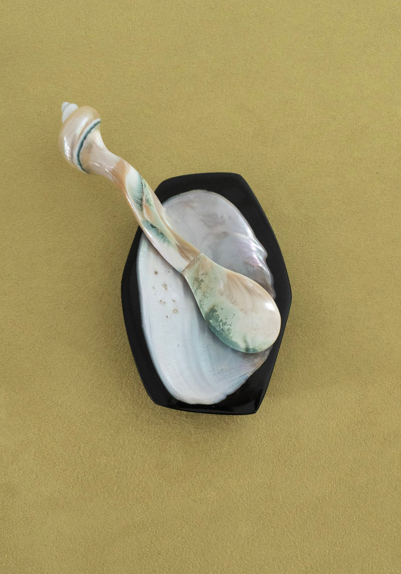 Large Shell Caviar Spoon