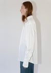 6397 Micro Pleat Formal Shirt in White