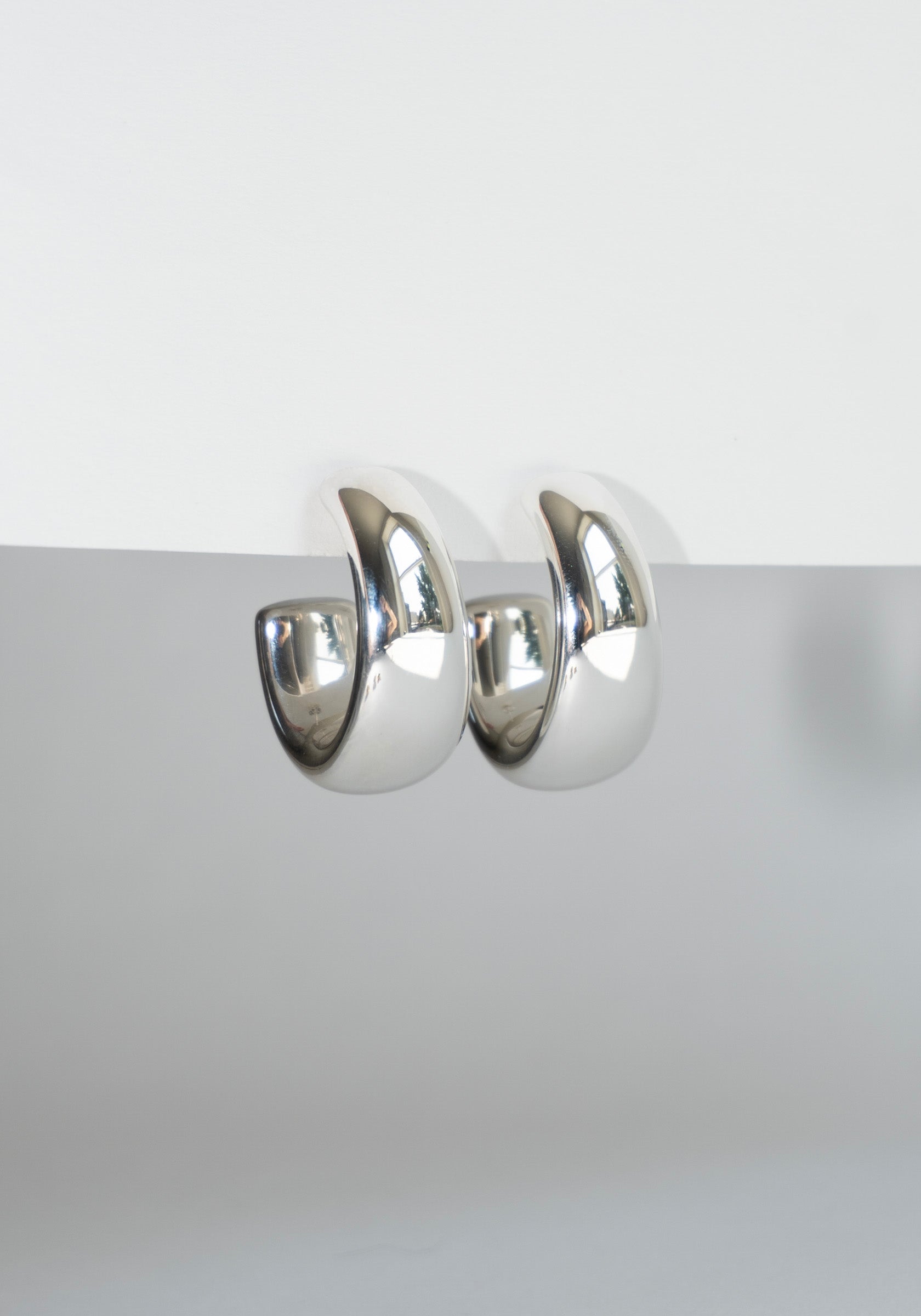 Camille Surault Loop Earrings in Sterling Silver