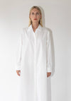 Comme Si Shirt Dress Cotton Poplin in White