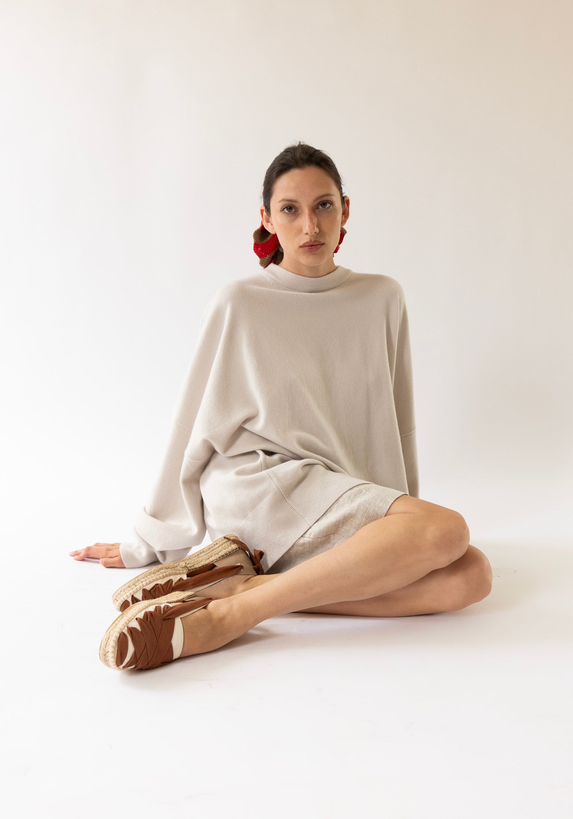 Cashmere Juna Sweater in Chalk