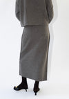 Lauren Manoogian Double Knit Blanket Skirt in Cinder