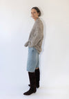 Lauren Manoogian Handknit Big Cable Pullover in Marl