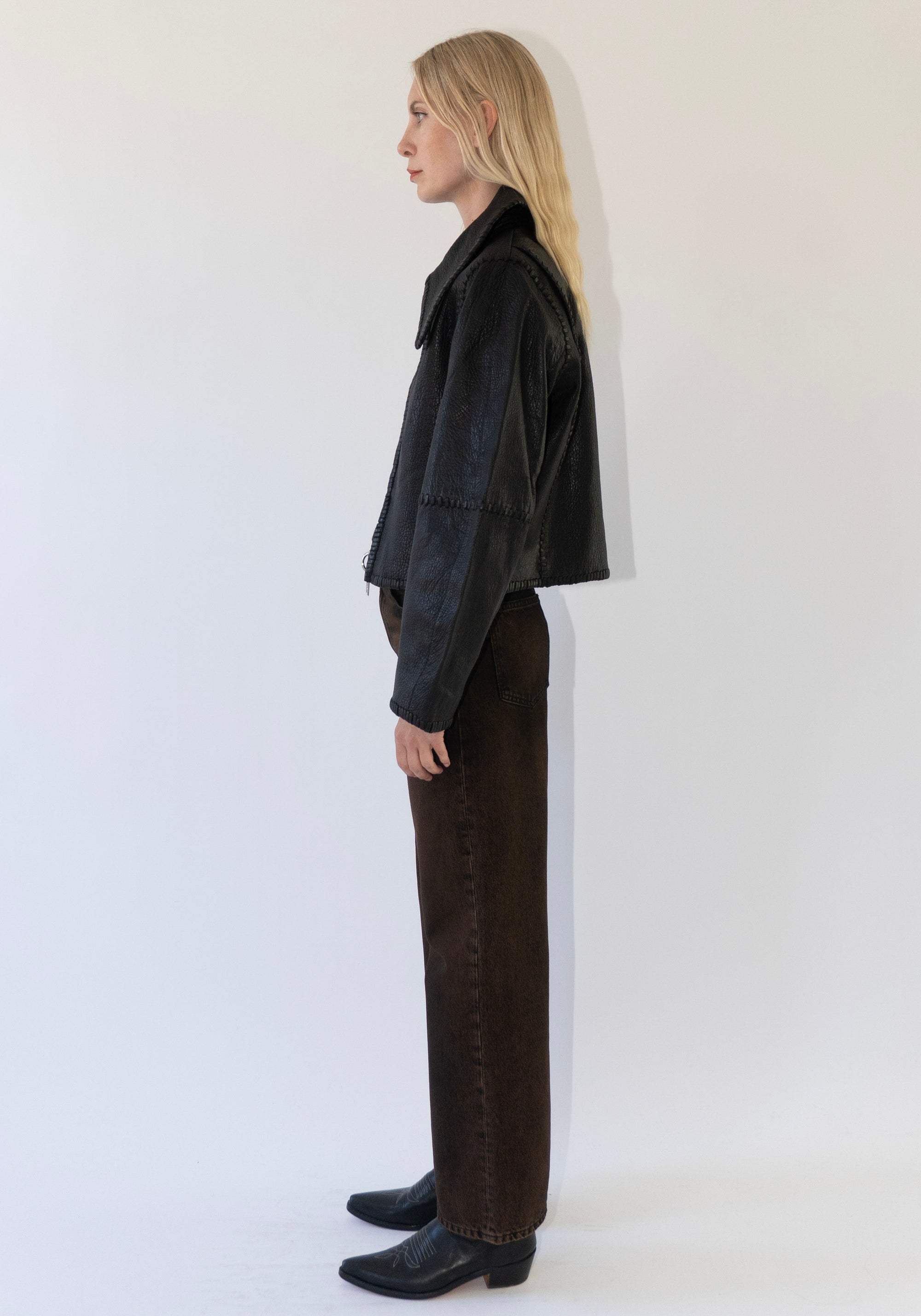 Haikure Korea Jean in Brown Black