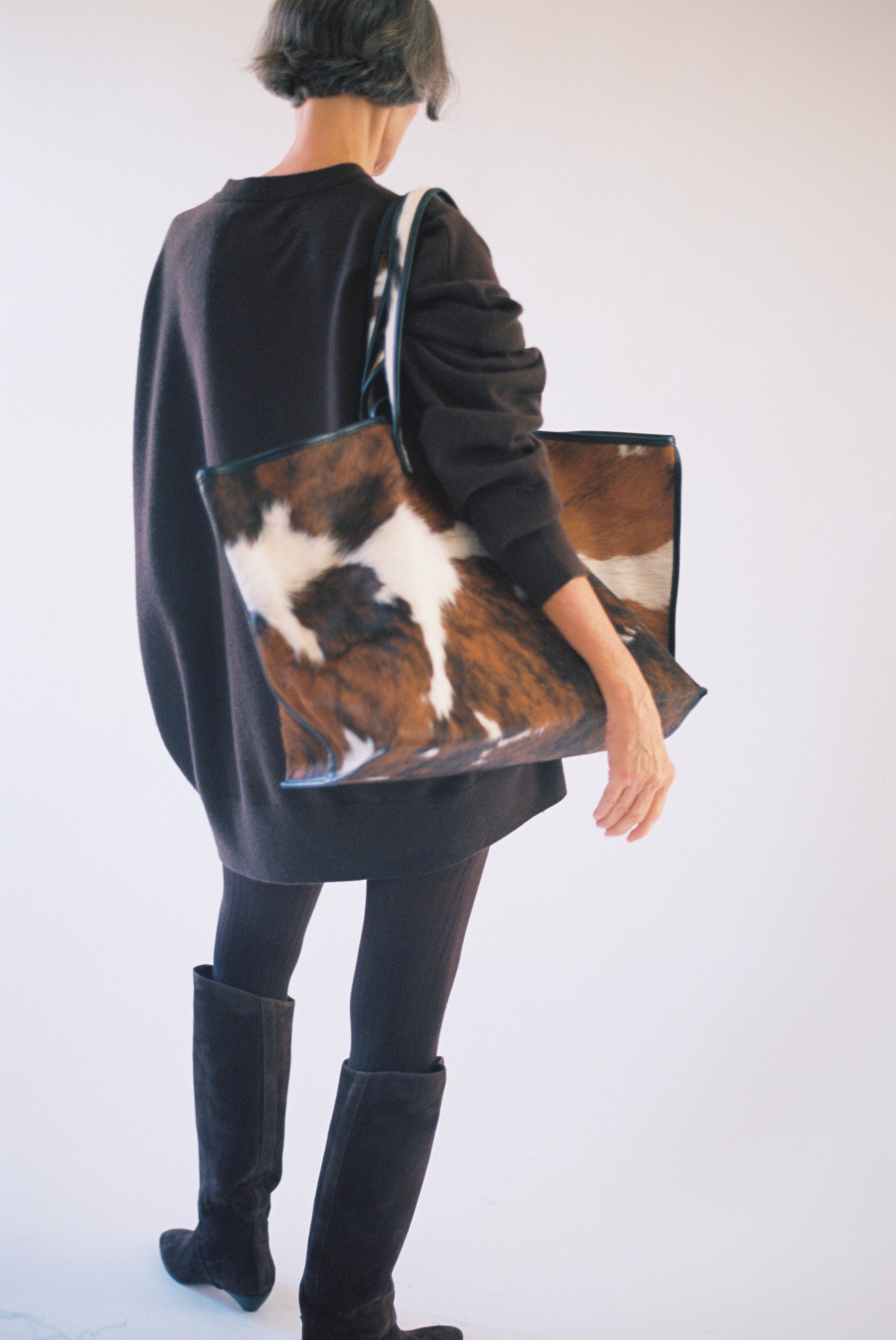 Tote in Cow Print