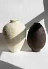 Linen Amphora Vessel in Cream