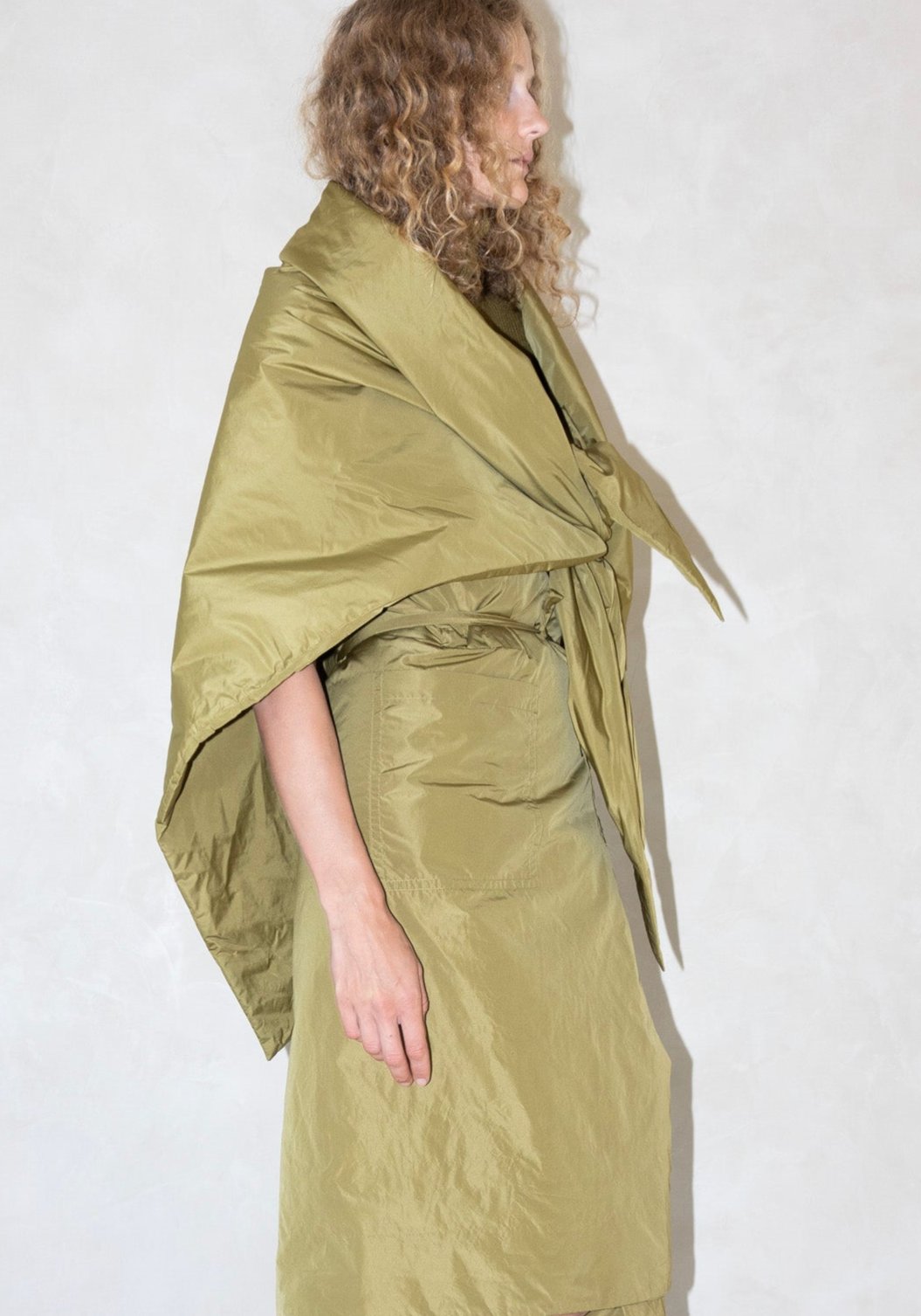 Sofie D'Hoore Scarf in Olive Oil