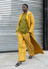 Silk Brocade Boxing Pant in Yellow