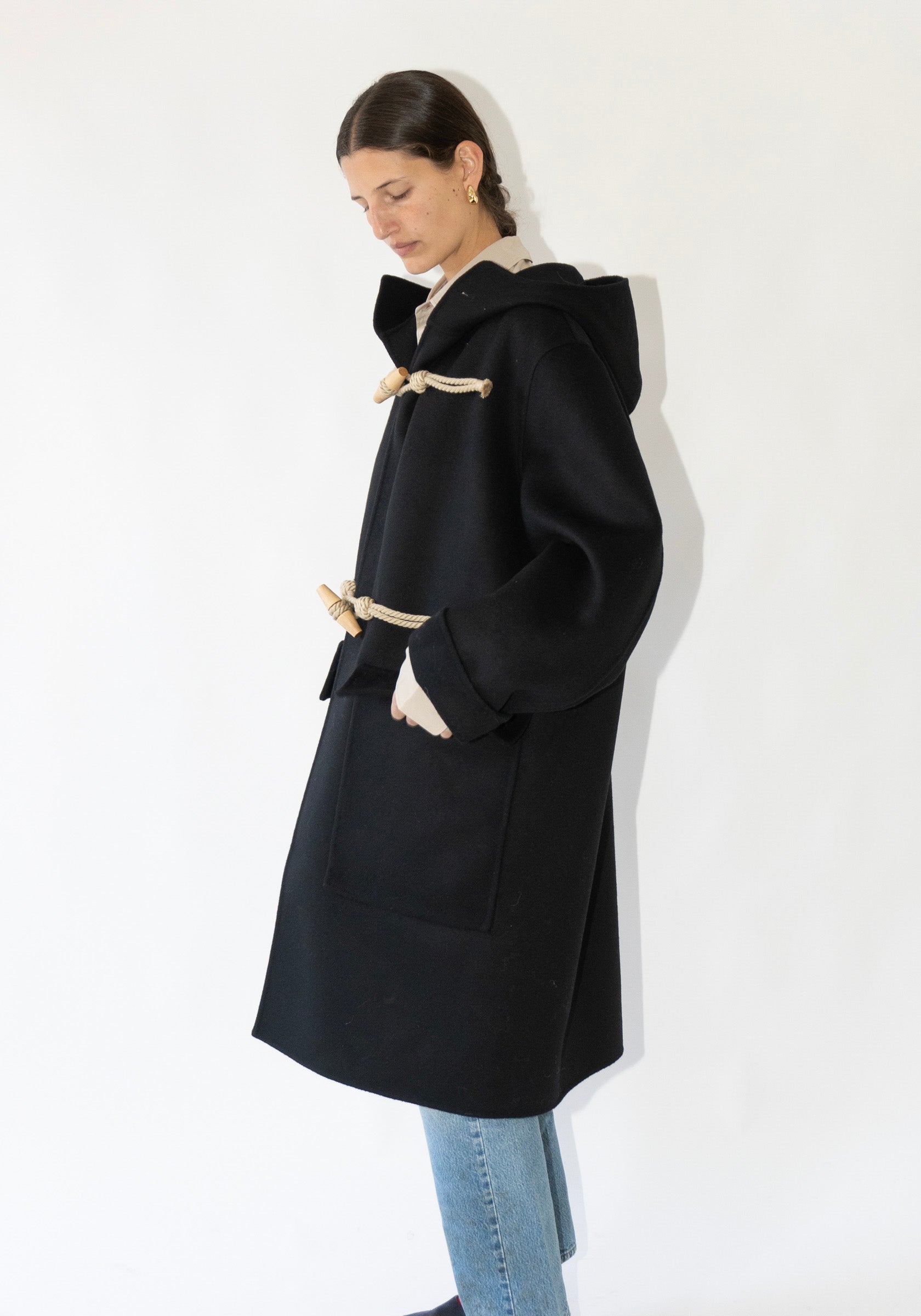 Castle Duffle Coat in Black