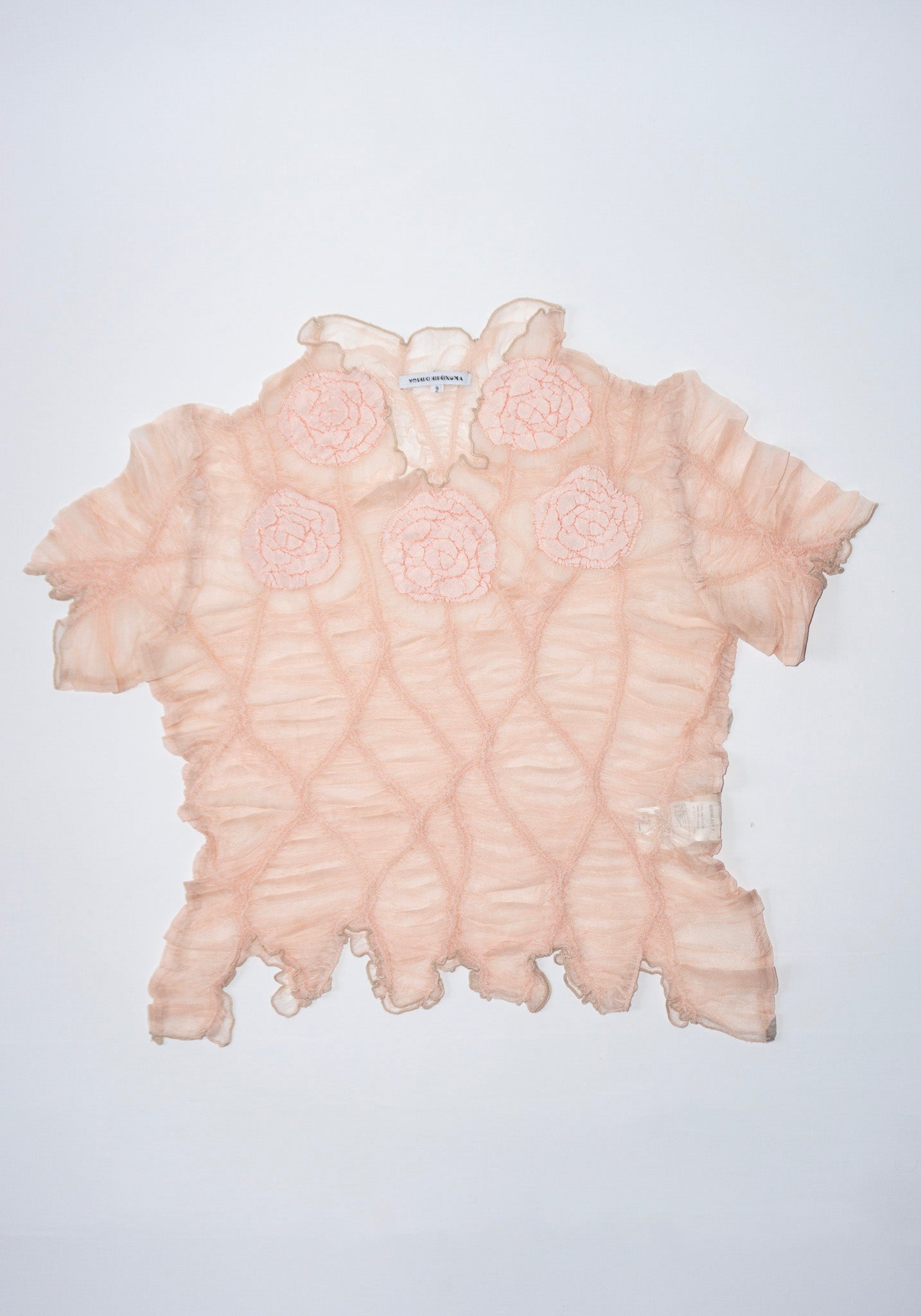 Vintage Yoshiki Hishinuma Pink Mesh Top