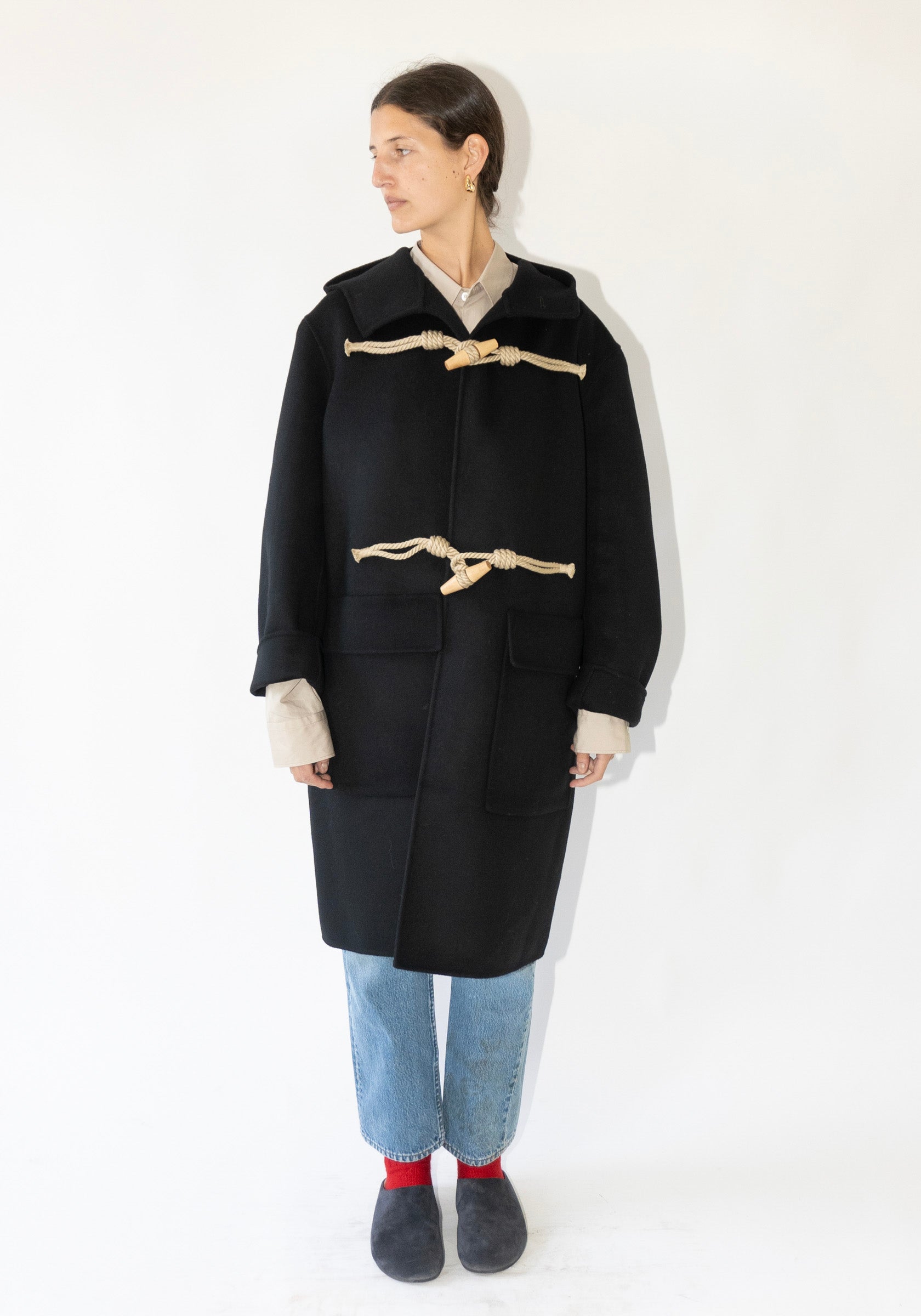 Castle Duffle Coat in Black