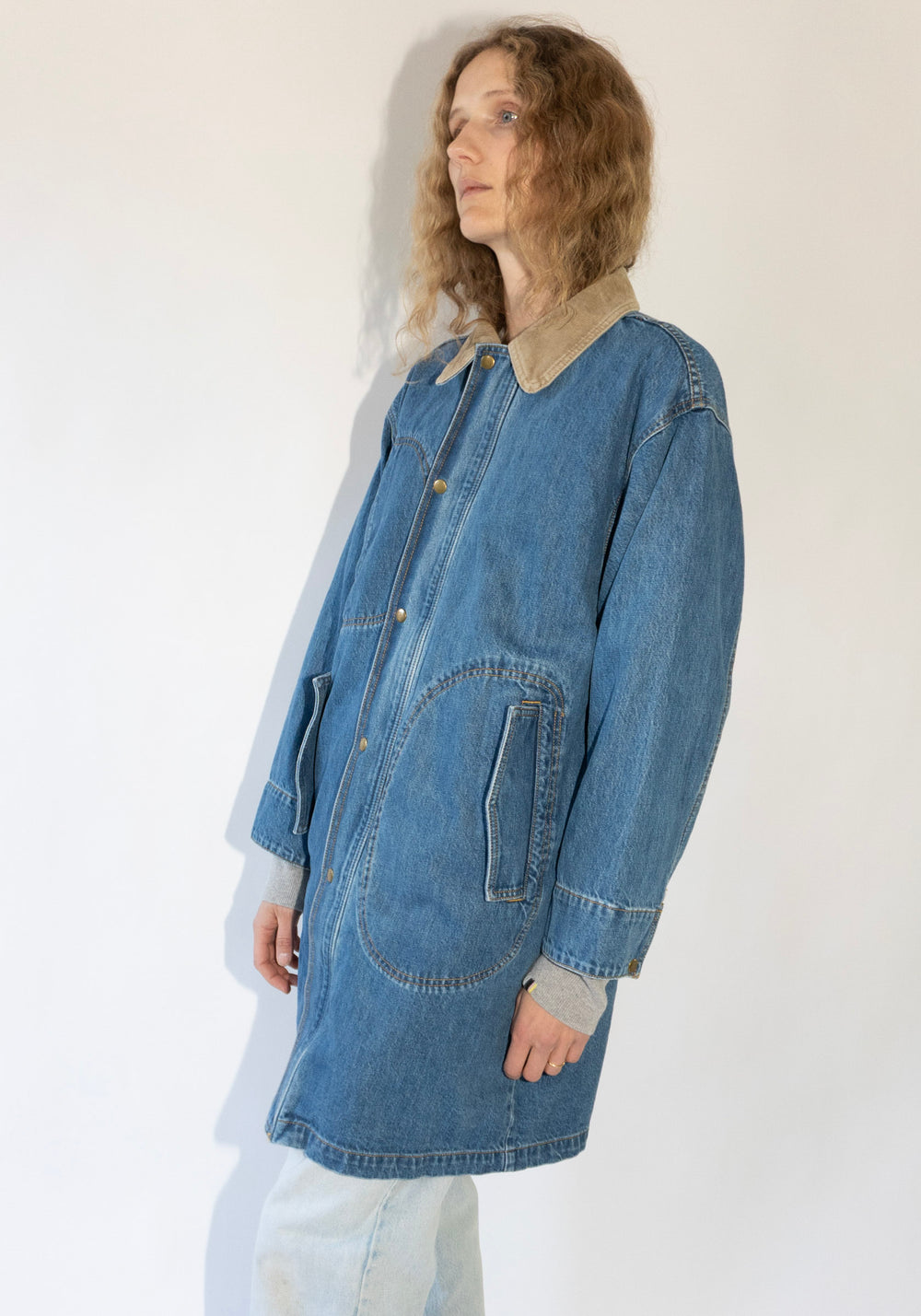 Town and Country Coat in Denim