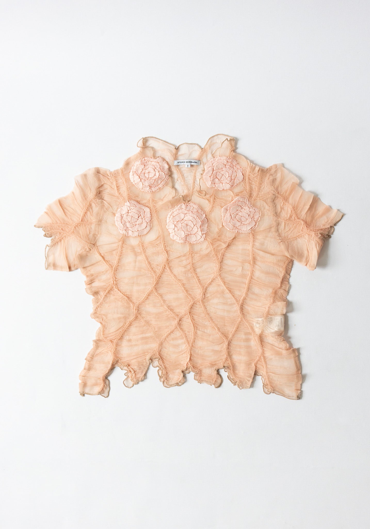 Vintage Yoshiki Hishinuma Pink Mesh Top