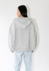 RÙADH Scott Zip Hoodie in Heather Grey

