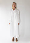 Comme Si Shirt Dress Cotton Poplin in White