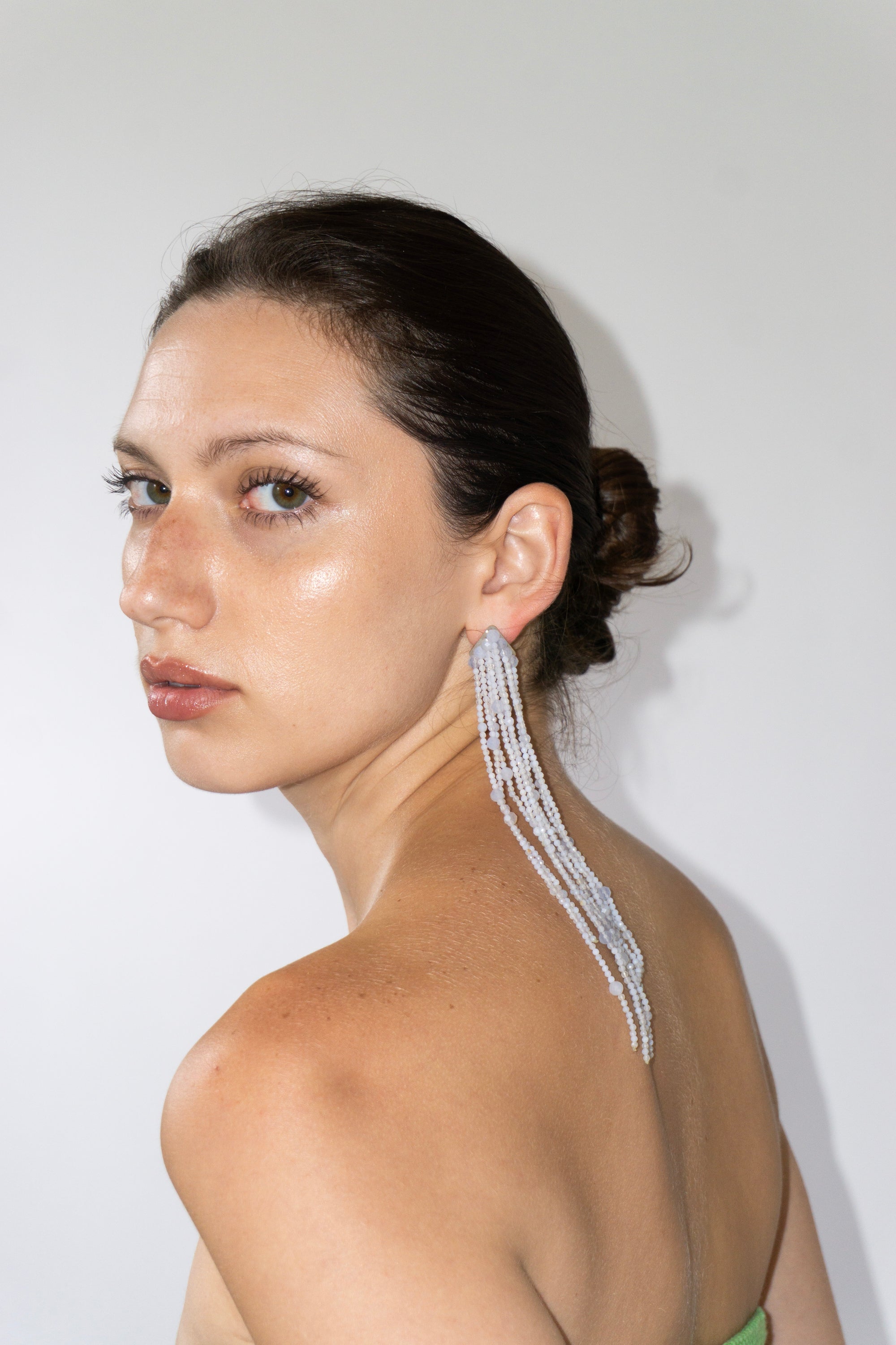 Sparkling Cascade Earring in Water