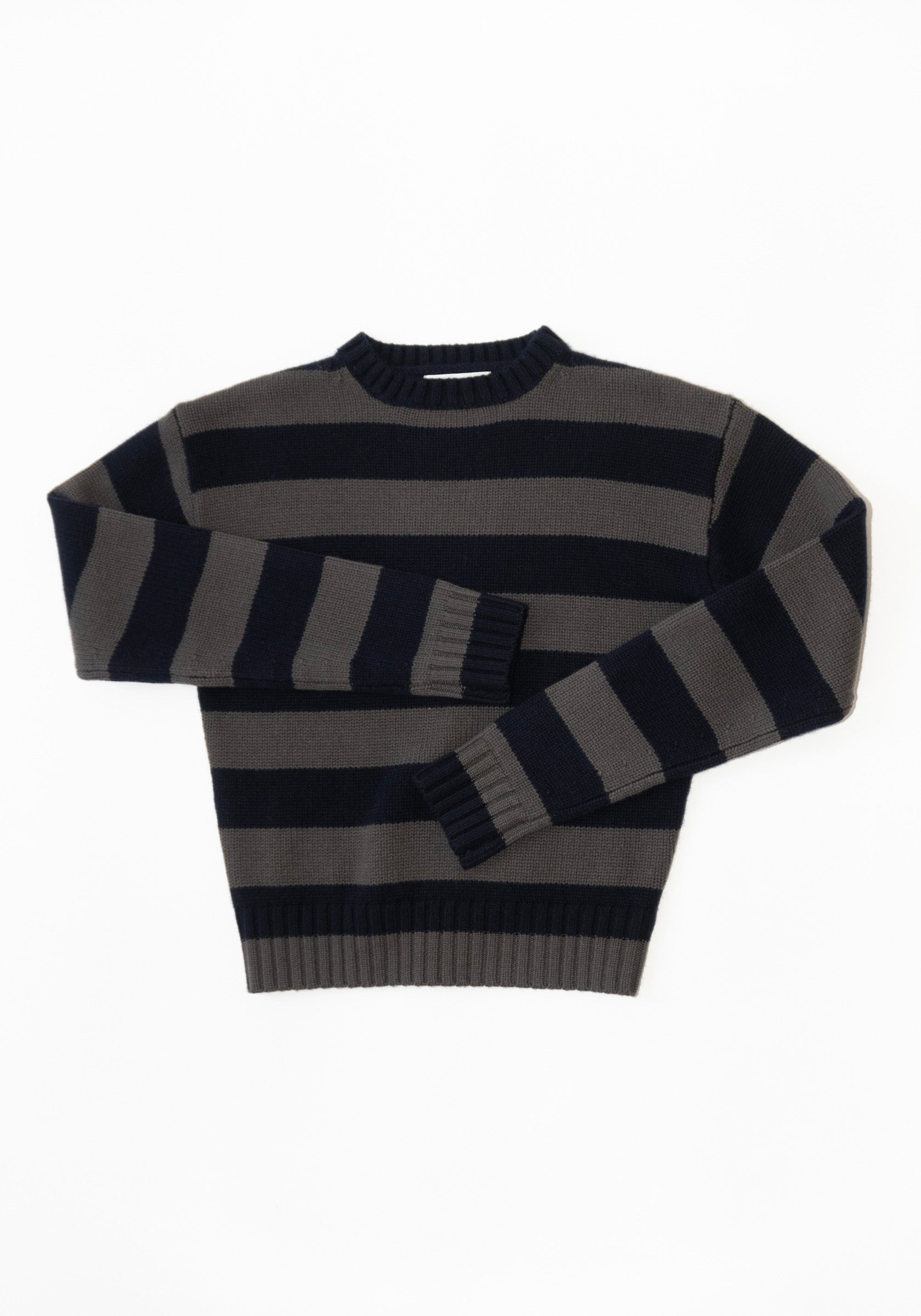 Cashmere Oldie no.373 Sweater in Road Stripe