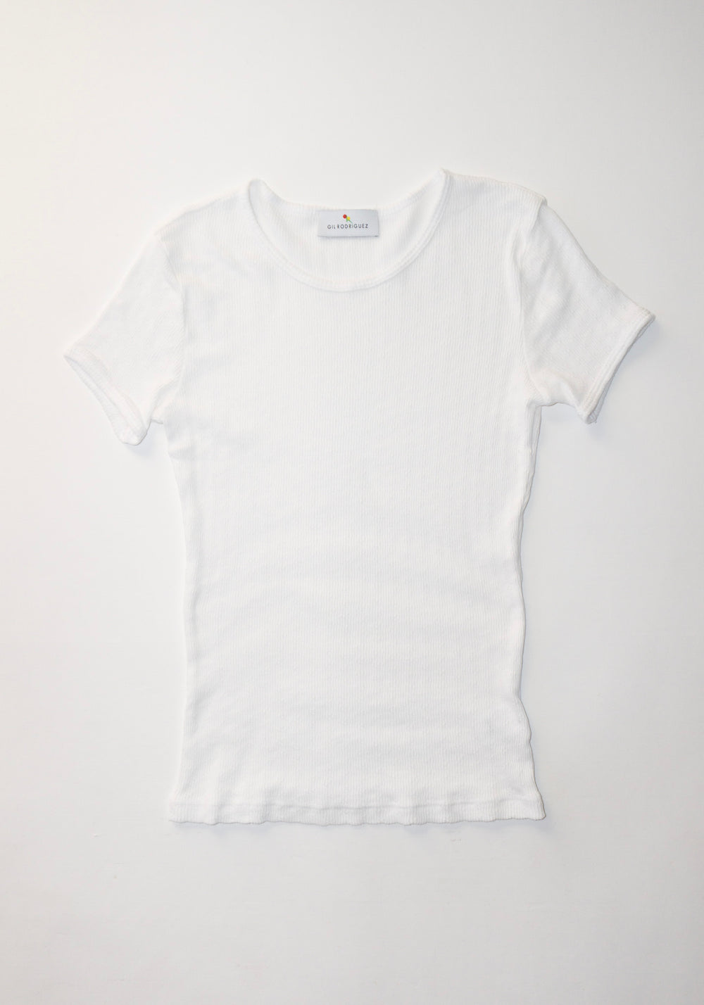 Gil Rodriguez Pointelle Perla Tee in White