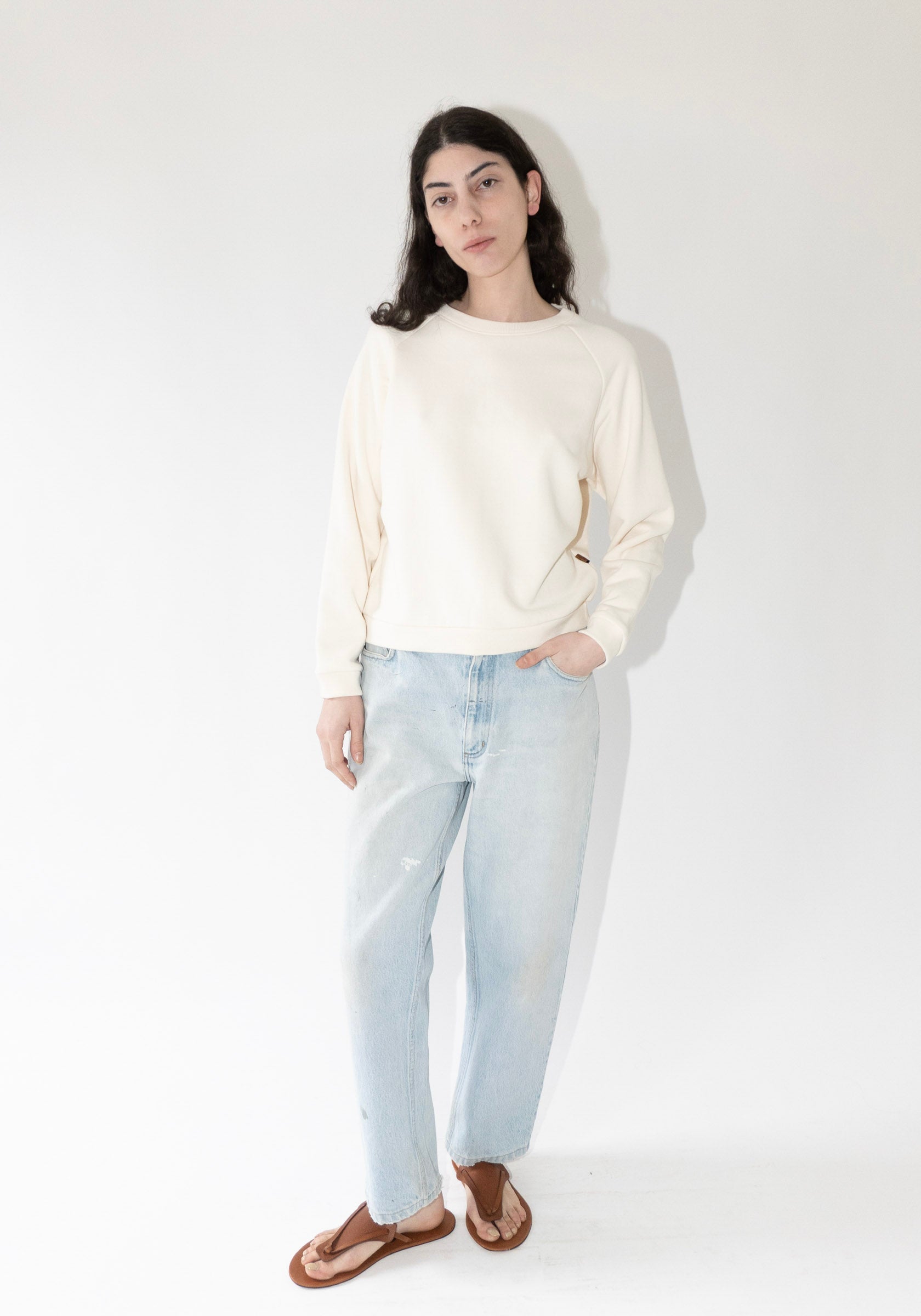 Jamie Haller Daily Sweatshirt in Ecru