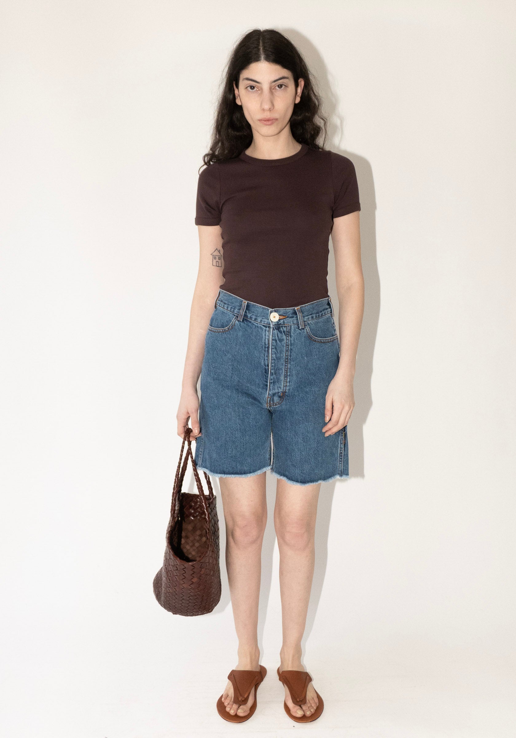 Jesse Kamm Lake Denim Shorts Cowboy Blue