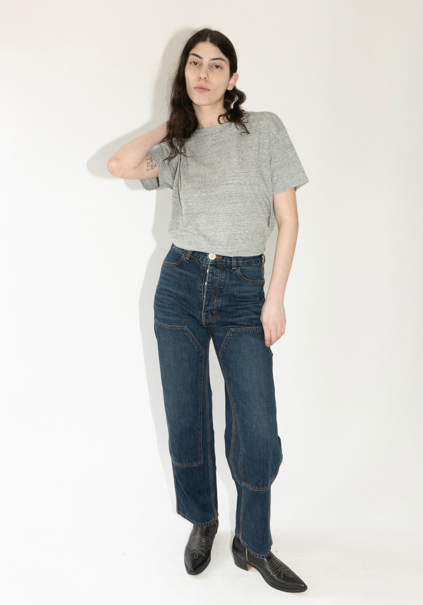 Jesse Kamm Patchwork Handy Pants in Medium Roast