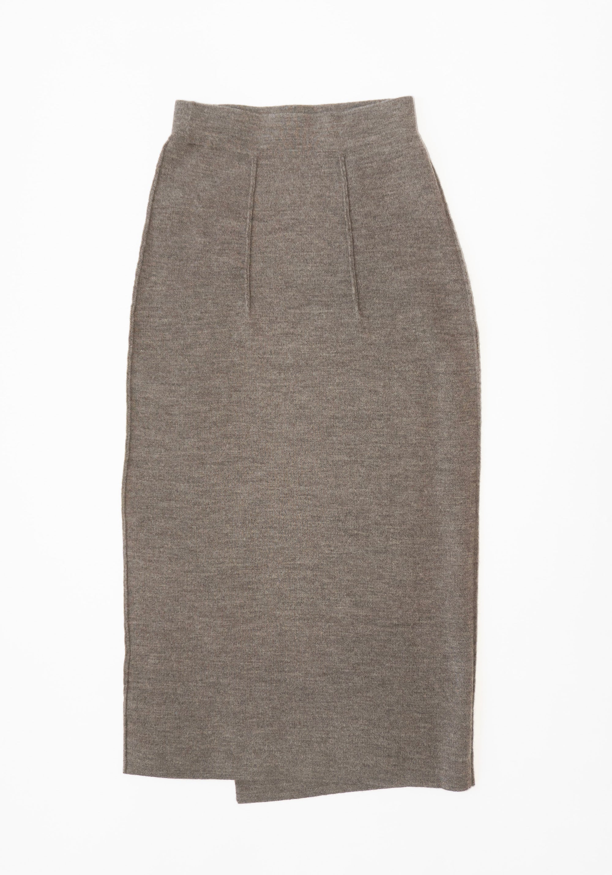 Lauren Manoogian Double Knit Blanket Skirt in Cinder