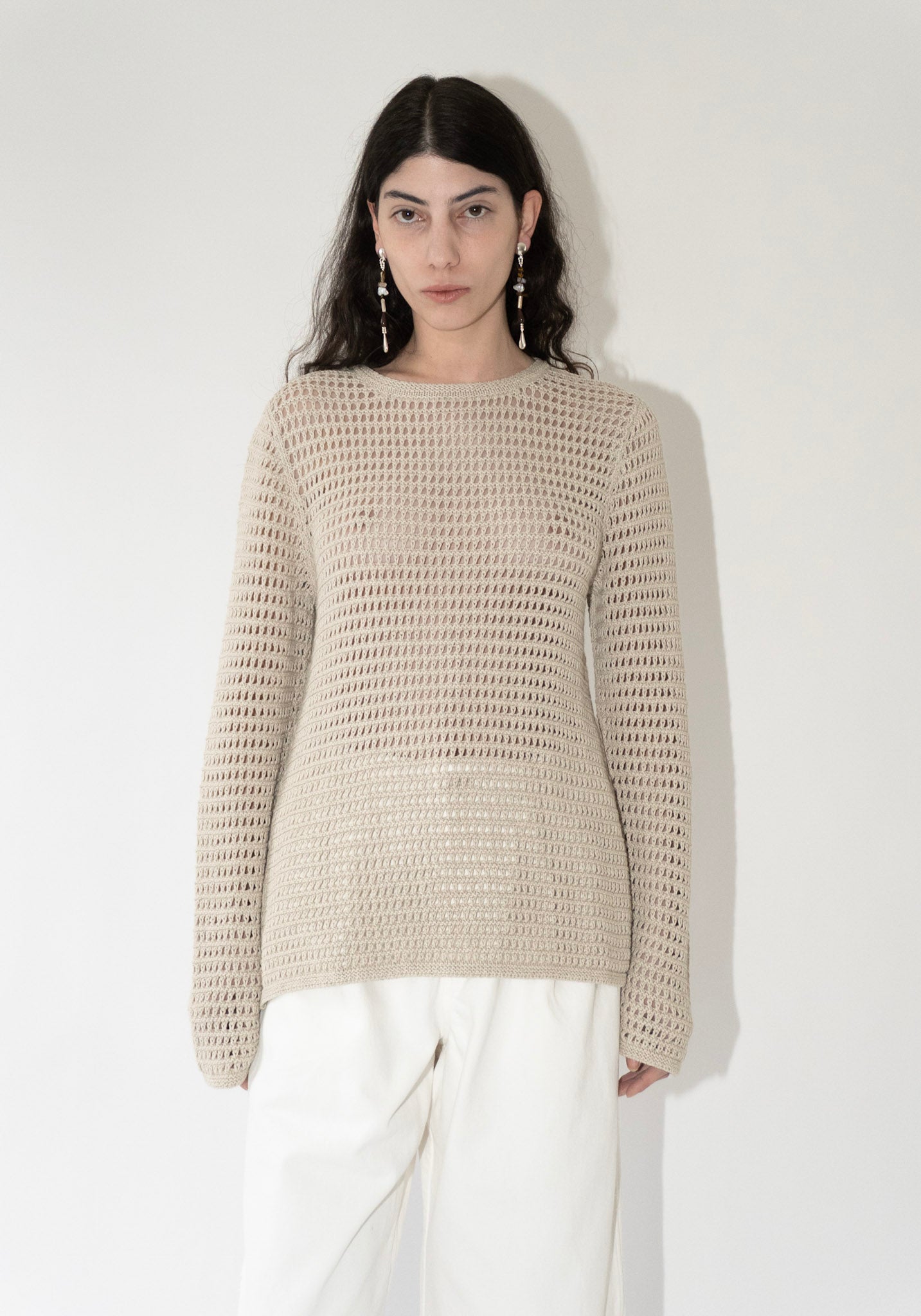Lauren Manoogian Net Pullover in Flax