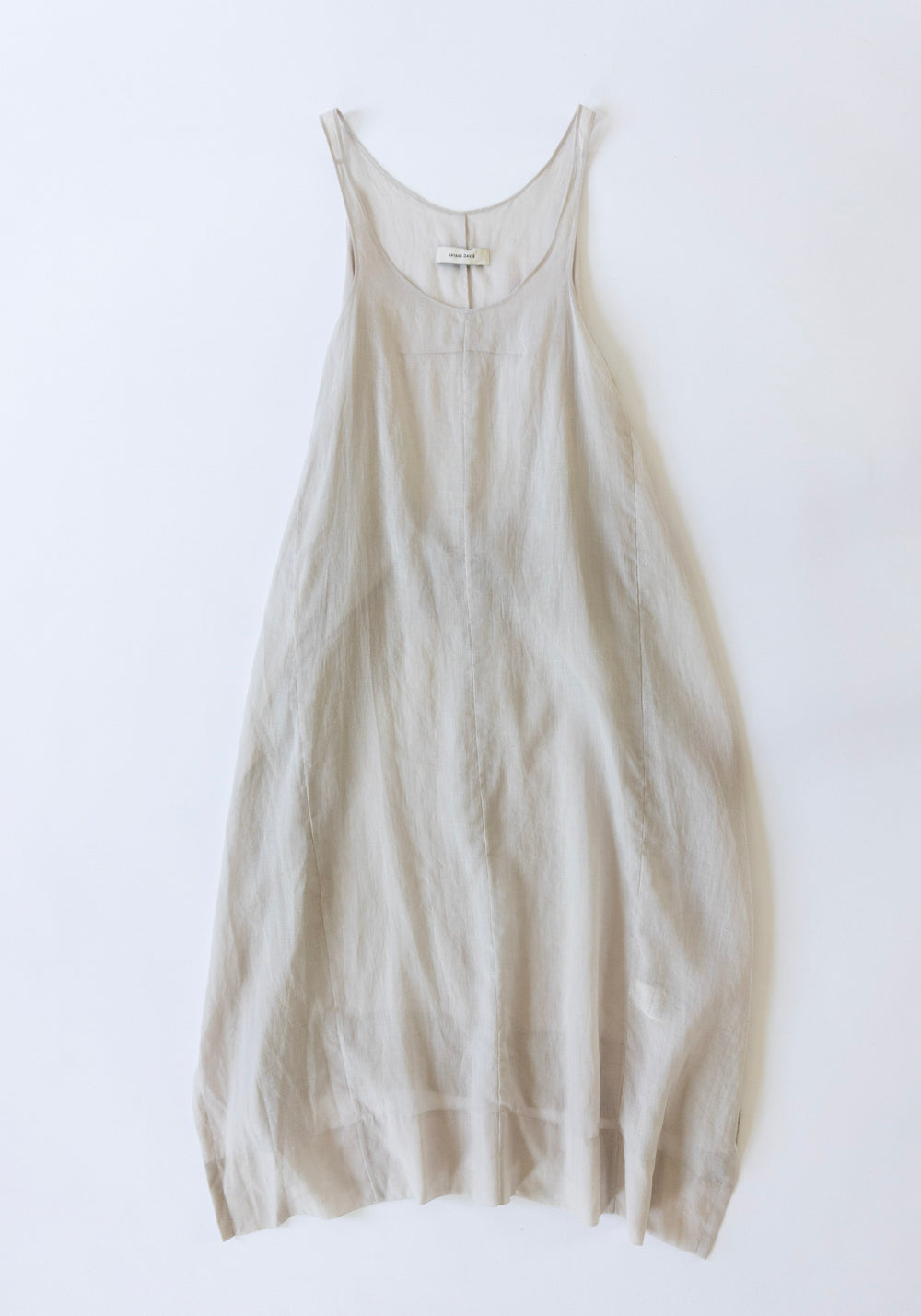 Sheer Wrap Dress in Sand