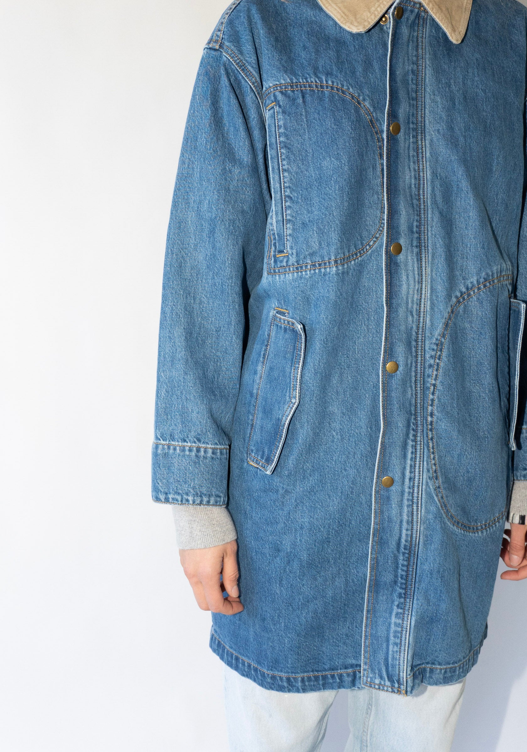 Town and Country Coat in Denim