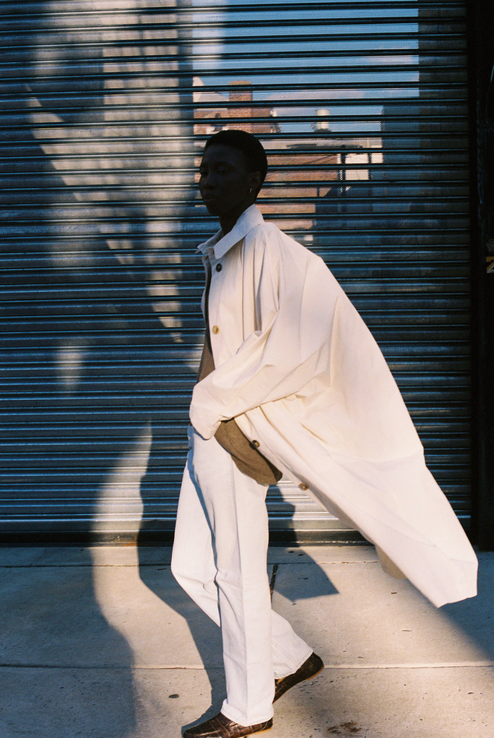 Batwing Trench in Cream