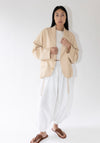 6397 Relaxed Cardigan Blazer in Blonde

