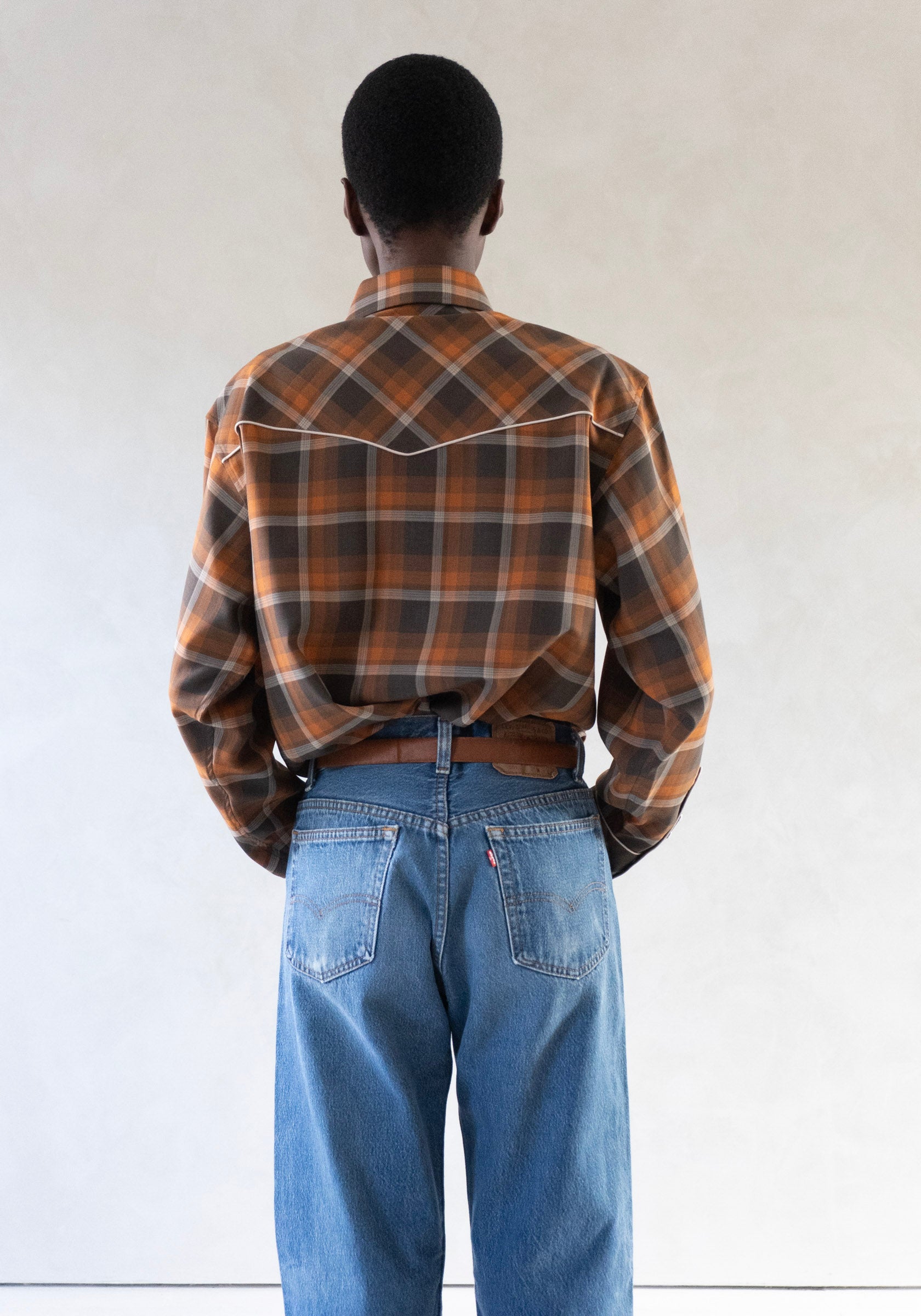 6397 Western Shirt in Red Rock