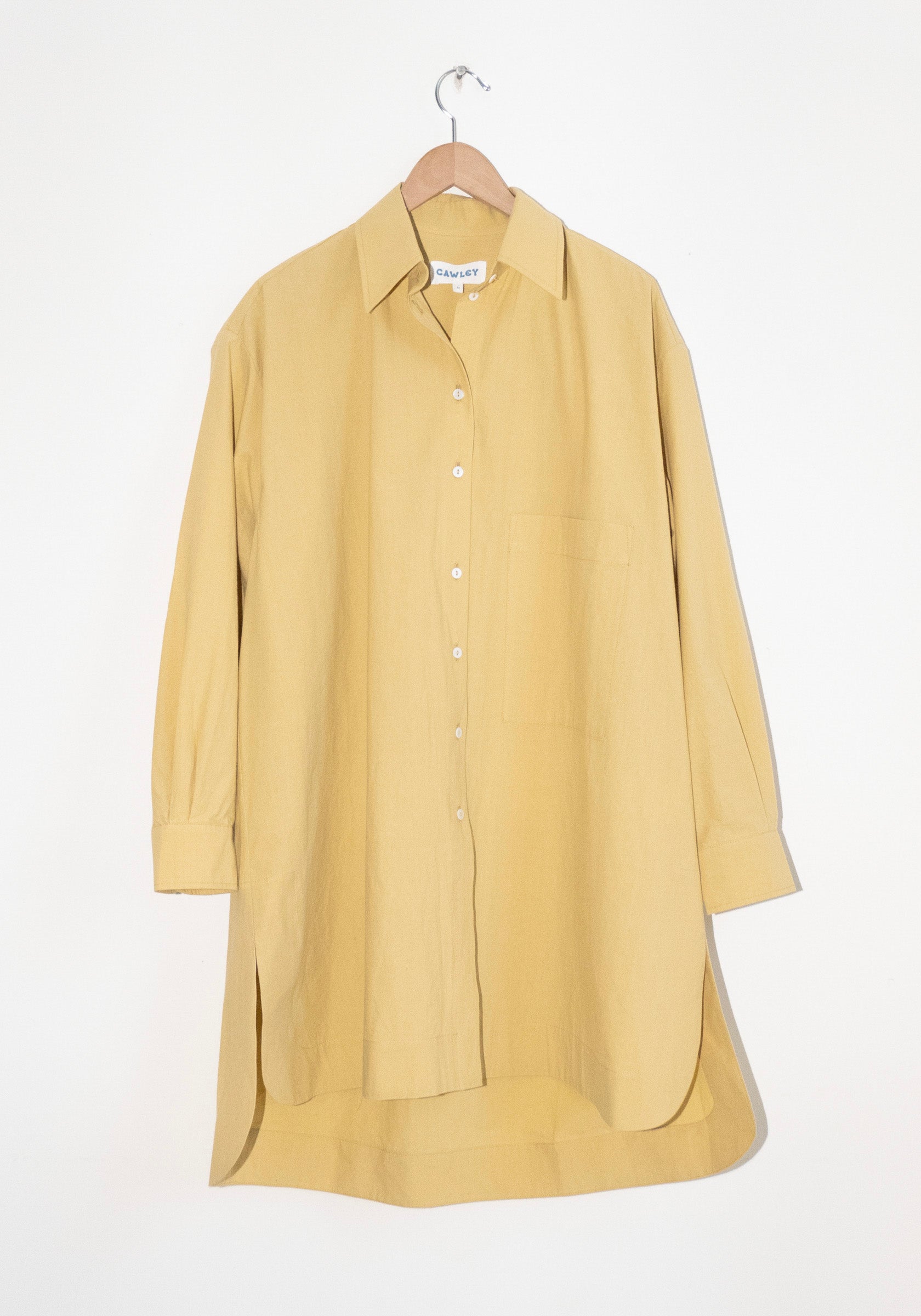 Cotton Big Shirt in Celery