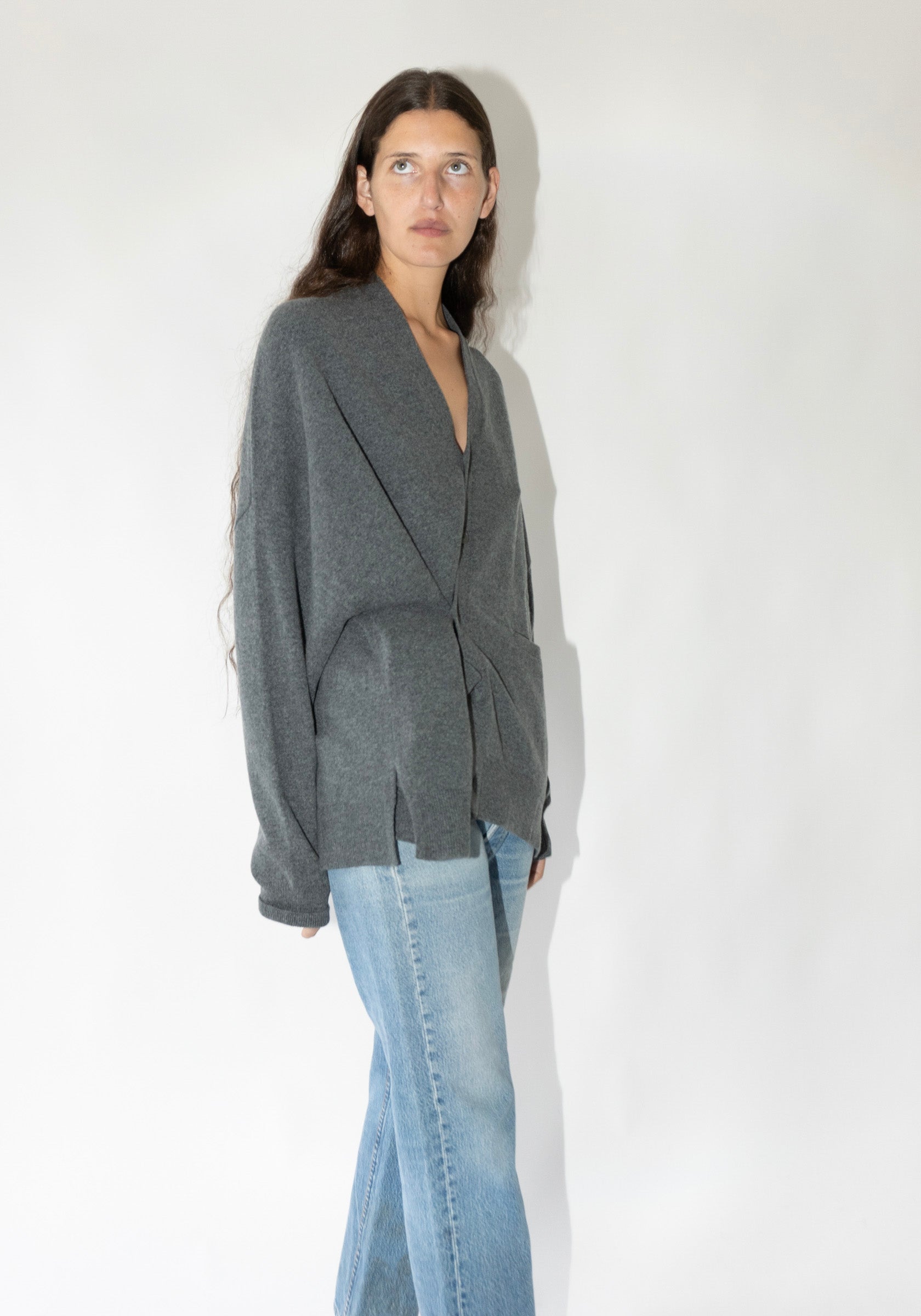 Cashmere Tokio Cardigan in Felt