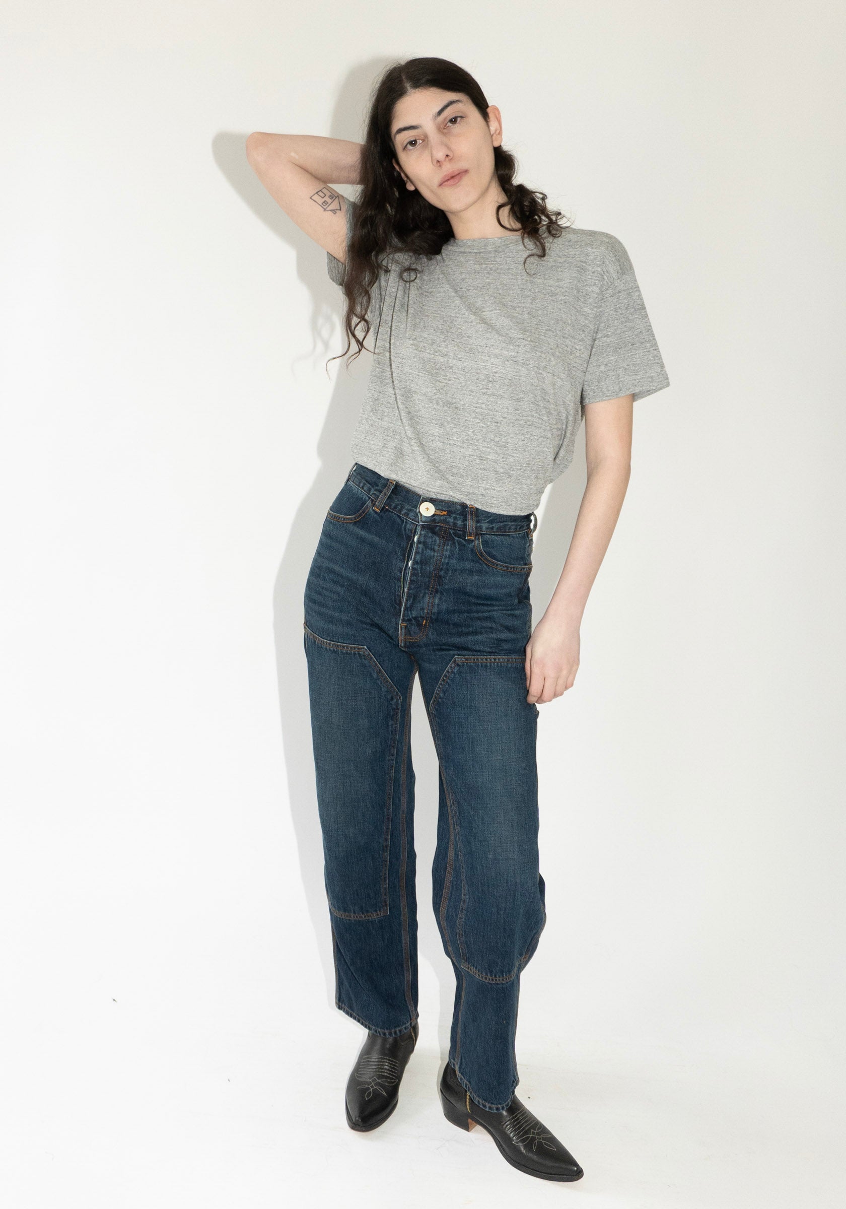 Jesse Kamm Patchwork Handy Pants in Medium Roast